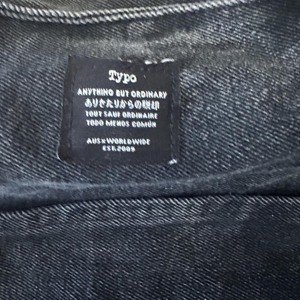 Other Typo Black Denim Tote Bag 🖤 Size ONE SIZE - 3 Thumbnail