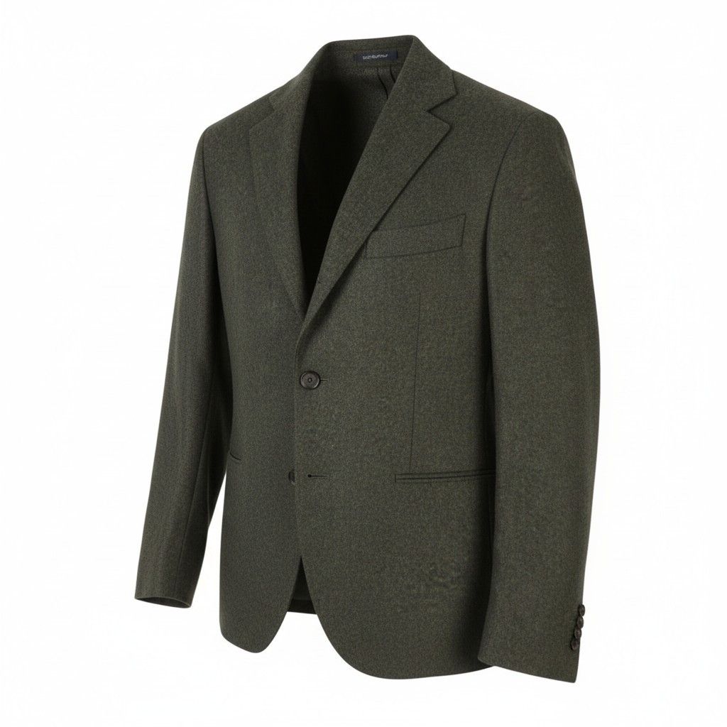 Suitsupply LA SPALLA UK40S Dark Grey Flannel Blazer 89117 Size 40S - 1 Thumbnail