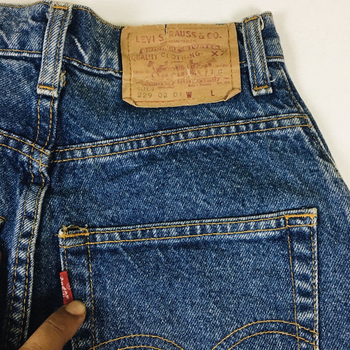 Levi's Vintage Levi’s Straight Cut Baggy Size 24" / US 00 / IT 34 - 9 Thumbnail