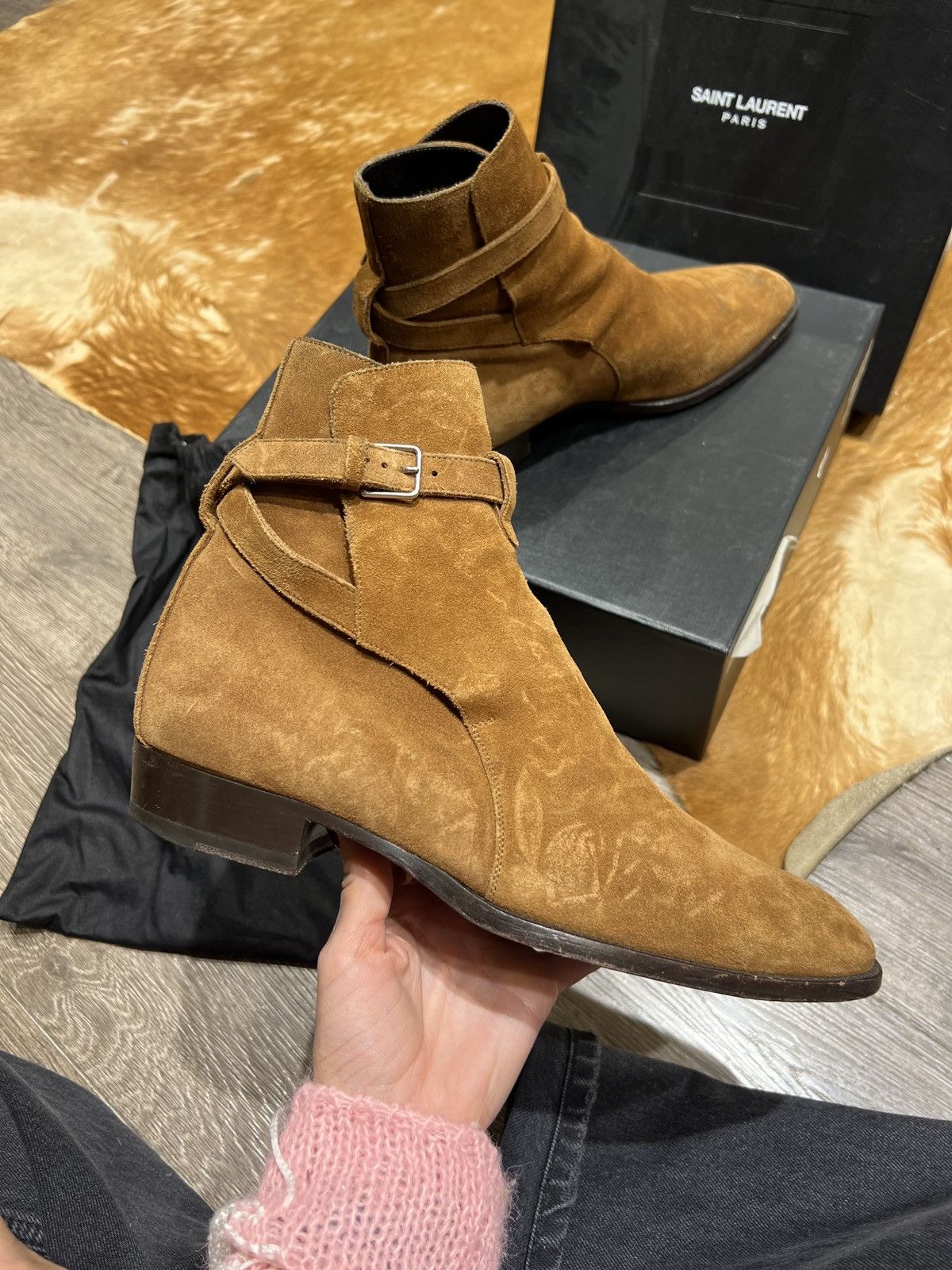 Saint Laurent Paris Yves Saint Laurent Saint Laurent WYATT JODHPUR BOOTS IN SUEDE Grailed