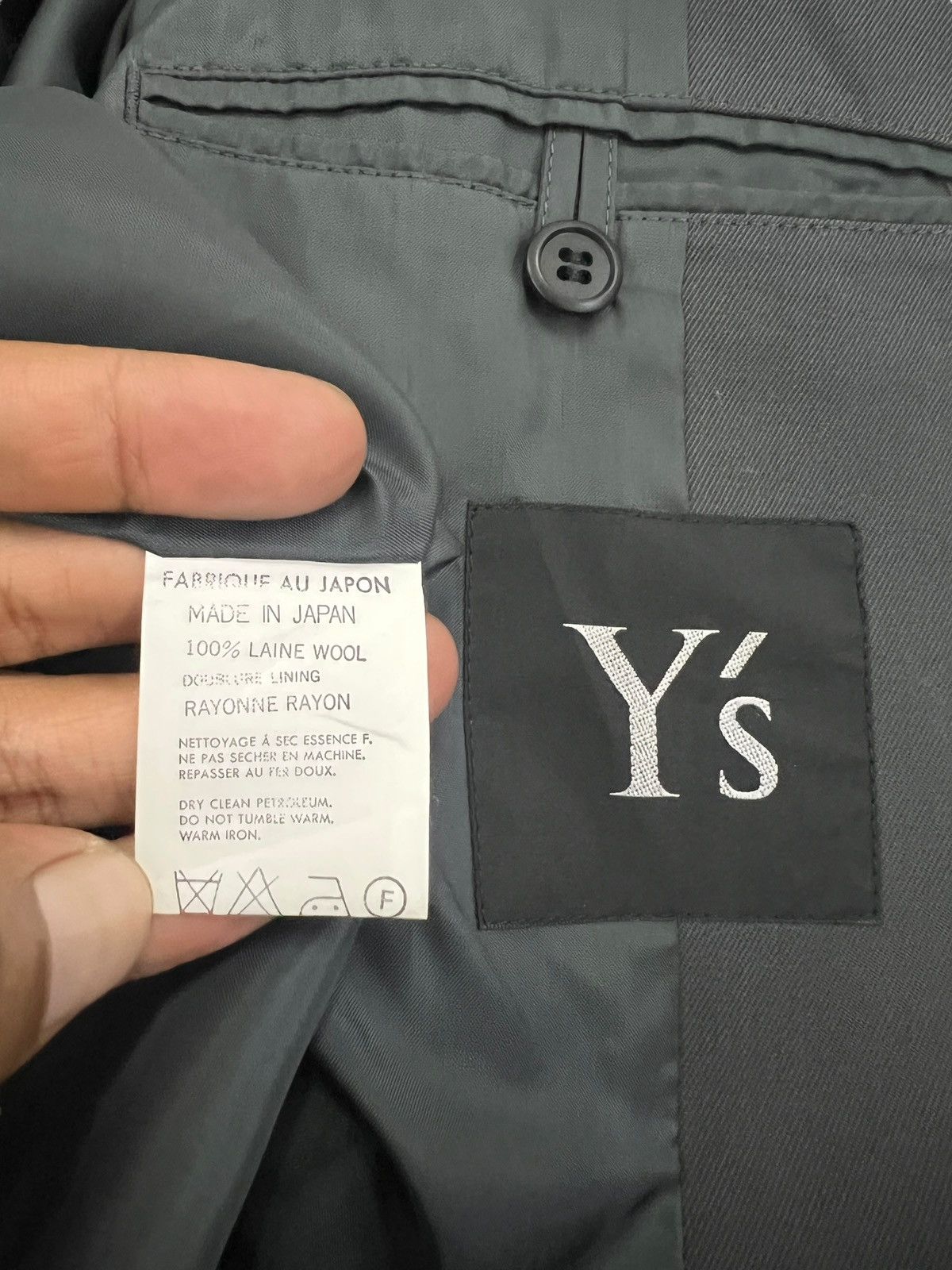 Y's Vintage Y’s Wool Long Coat Jacket Size US M / EU 48-50 / 2 - 9 Thumbnail