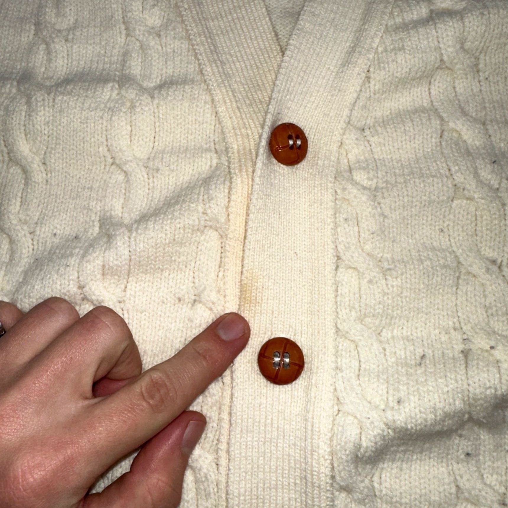 Vintage Vintage Heritage Sweater Vest L Mens USA Crewneck Cream Cable Knit Fisherman Size US L / EU 52-54 / 3 - 3 Thumbnail