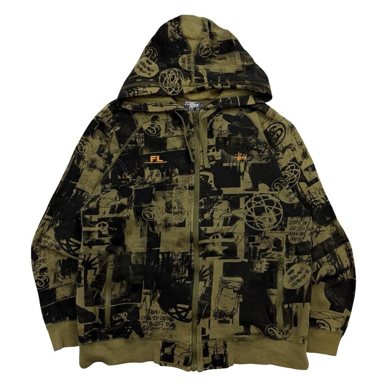 Stussy Vintage 2000s Stussy x Futura Laboratories Hoodie - Large Size US L / EU 52-54 / 3 - 1 Thumbnail