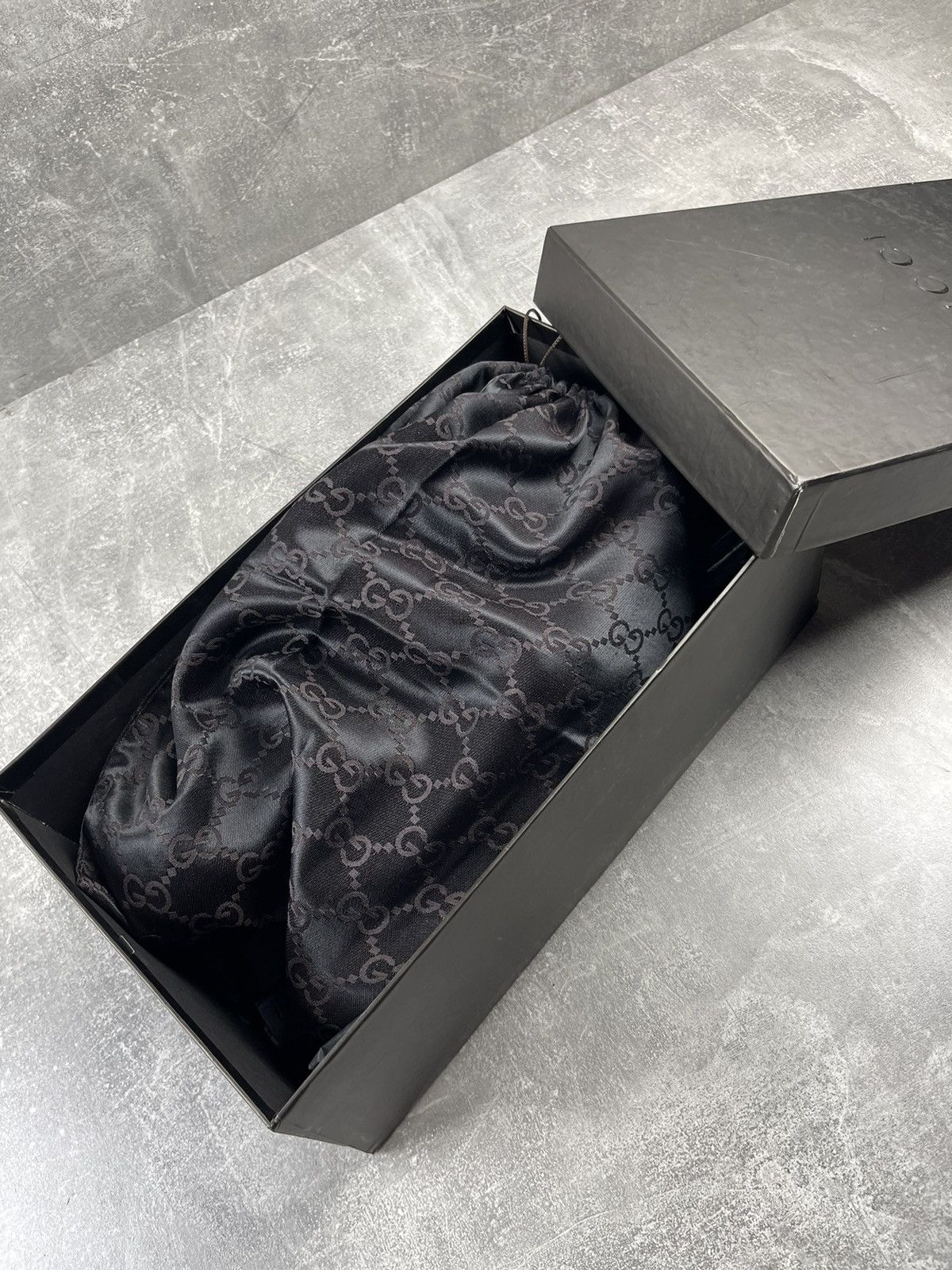 Gucci × Vintage Gucci Archive Black Leather Moccasins Slip-on Shoes Size US 10 / EU 43 - 6 Thumbnail