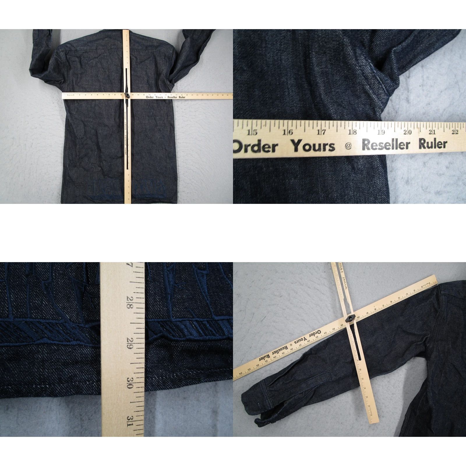 Denime SuperFunTime Jacket Mens Small Blue Japanese Selvedge Denim Button Up USA Size US S / EU 44-46 / 1 - 8 Thumbnail