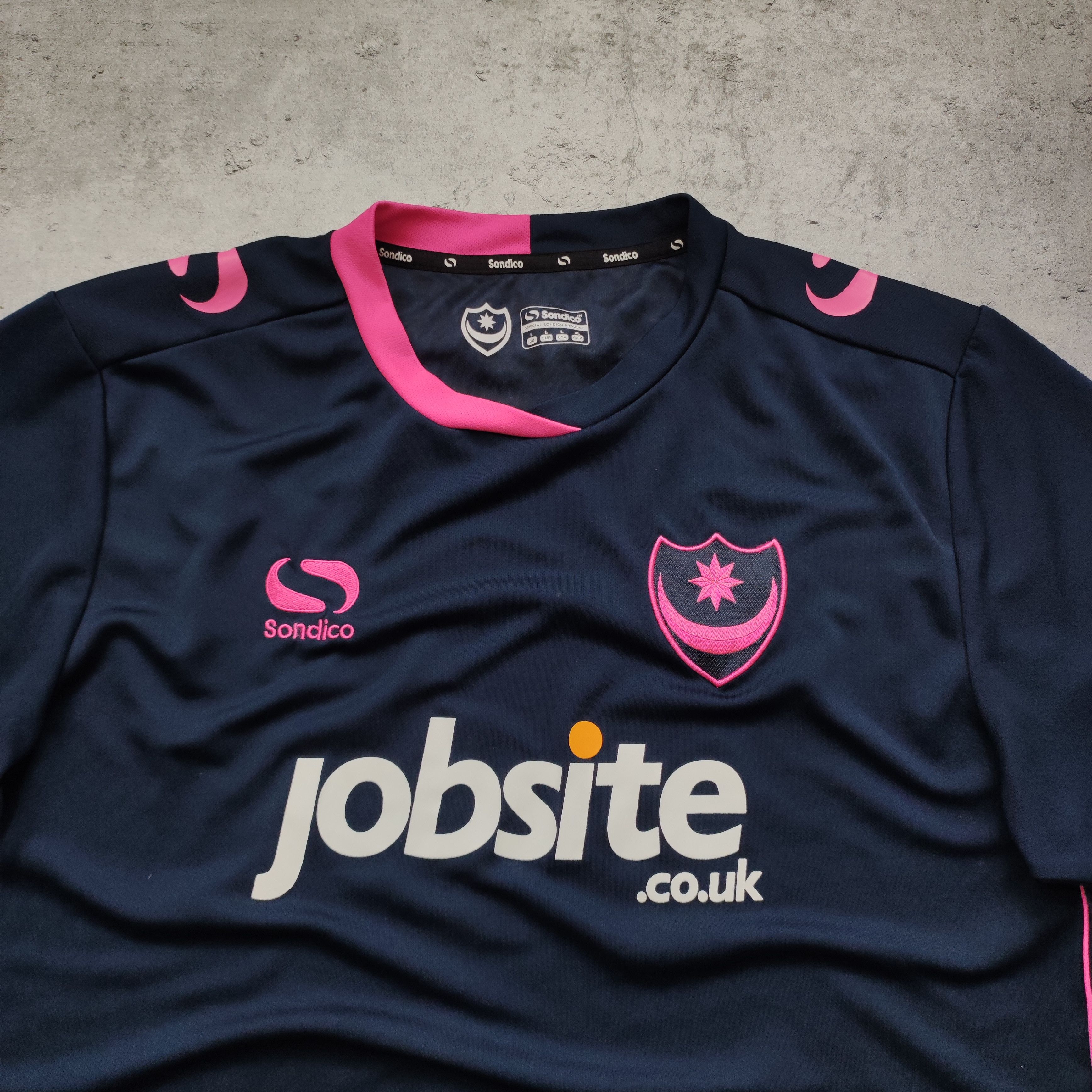 Vintage RARE Portsmouth Football Club 2017 Third Sondico Jersey Size US L / EU 52-54 / 3 - 4 Thumbnail