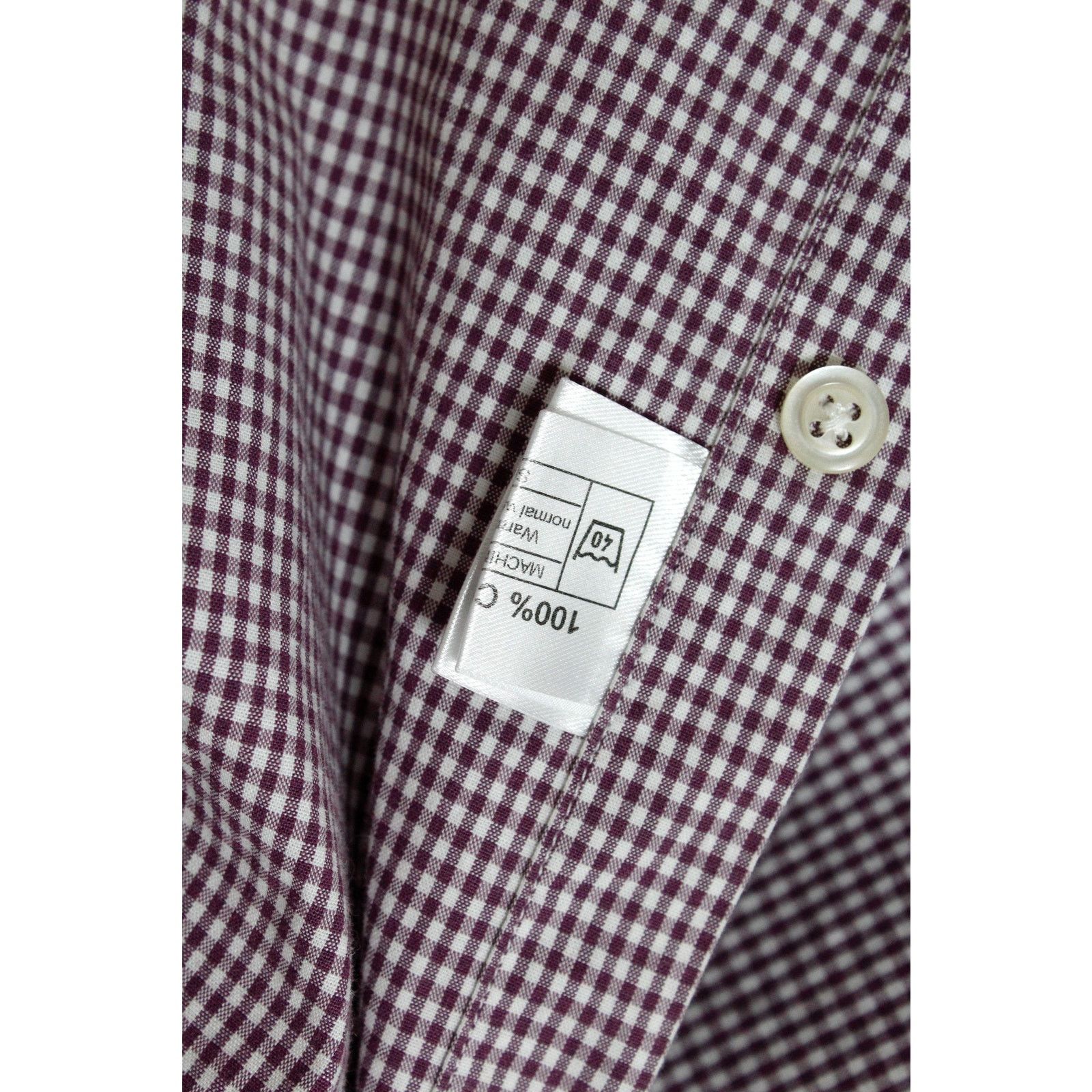 Oliver Spencer Oliver Spencer Burgundy Check Heritage Shirt Size US XL / EU 56 / 4 - 6 Thumbnail