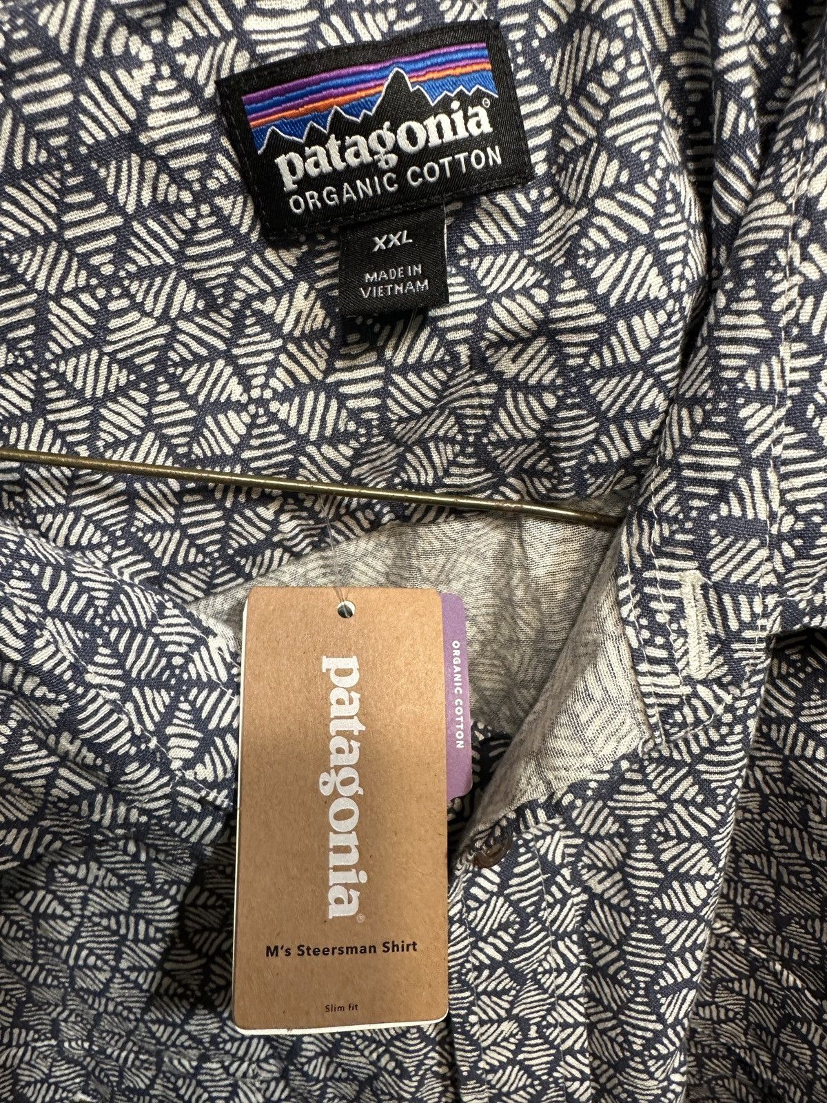 Patagonia New Patagonia Steersman Shirt Organic Cotton Blue Men's XXL Size US XXL / EU 58 / 5 - 4 Thumbnail