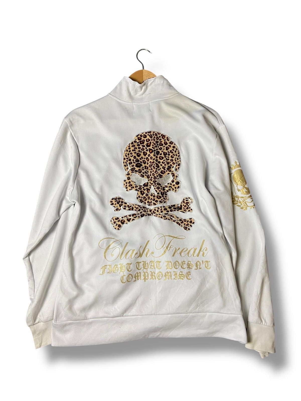 Japanese Brand × Seditionaries × Vintage DIA STAR Brand Skull Printed Zipped Jacket (127) Size US XXS / EU 40 - 2 Thumbnail