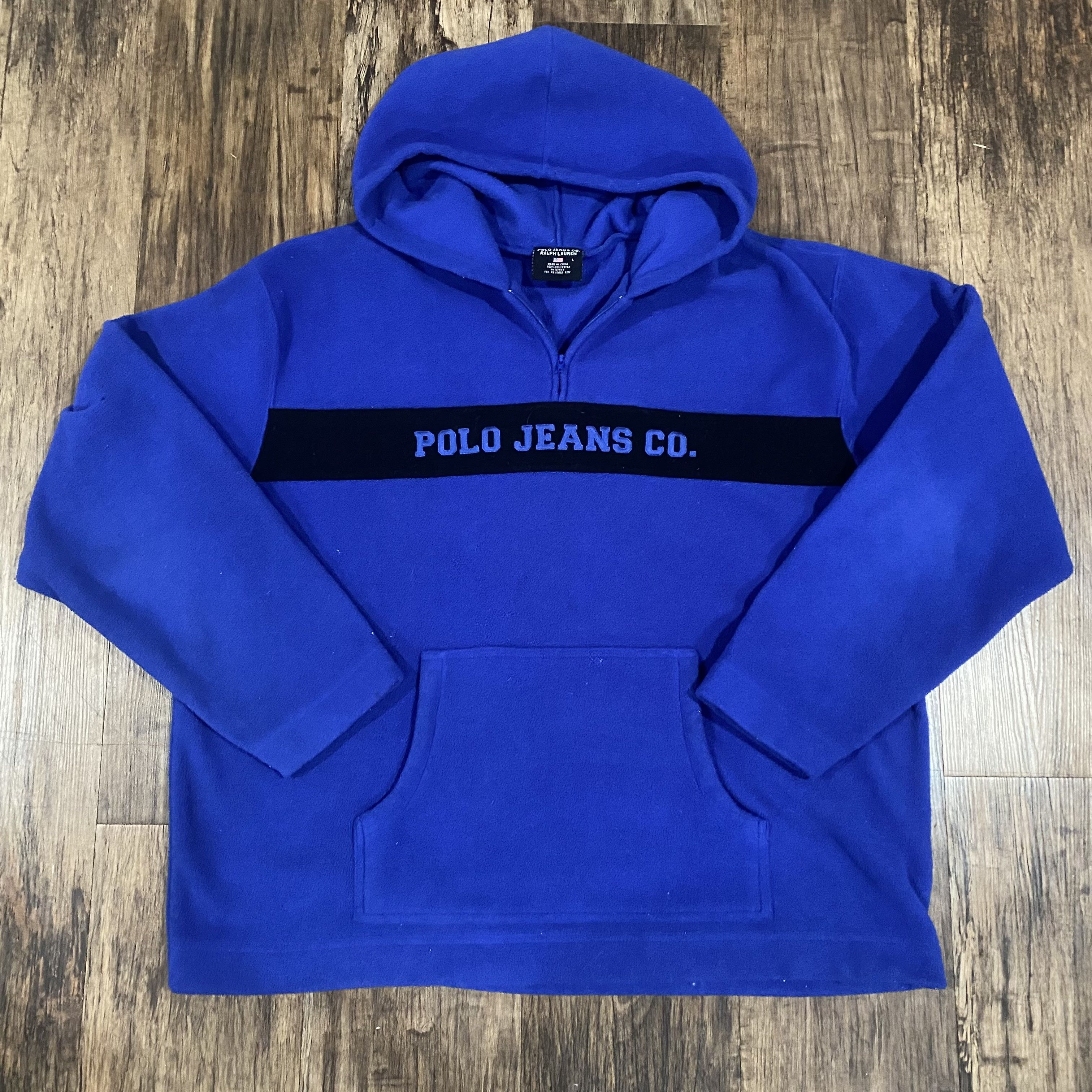 Polo Ralph Lauren × Vintage Logo Hoodie Size US L / EU 52-54 / 3 - 1 Thumbnail