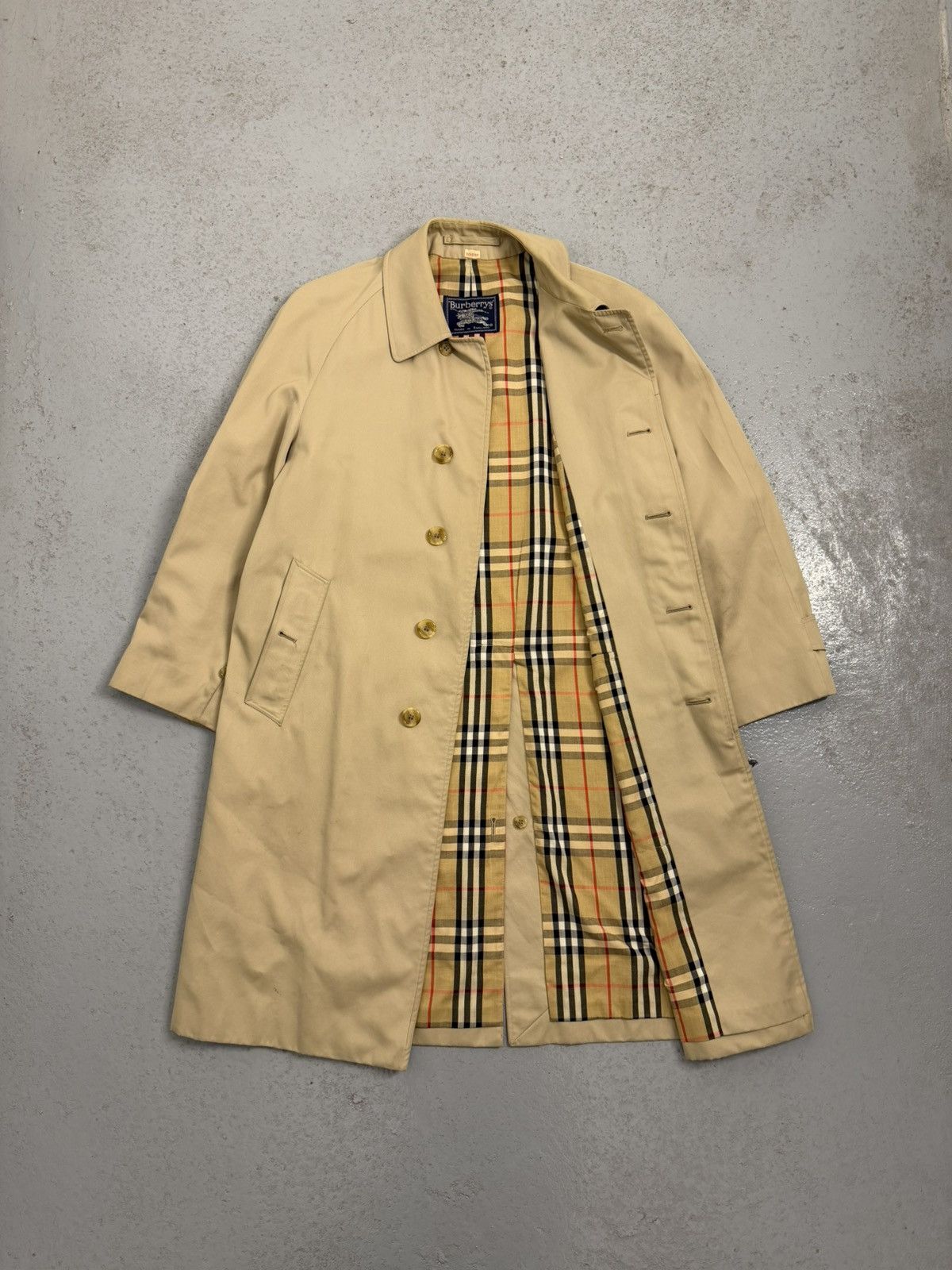 Burberry Vintage Burberrys Nova Check Trench Coat Size US M / EU 48-50 / 2 - 1 Thumbnail