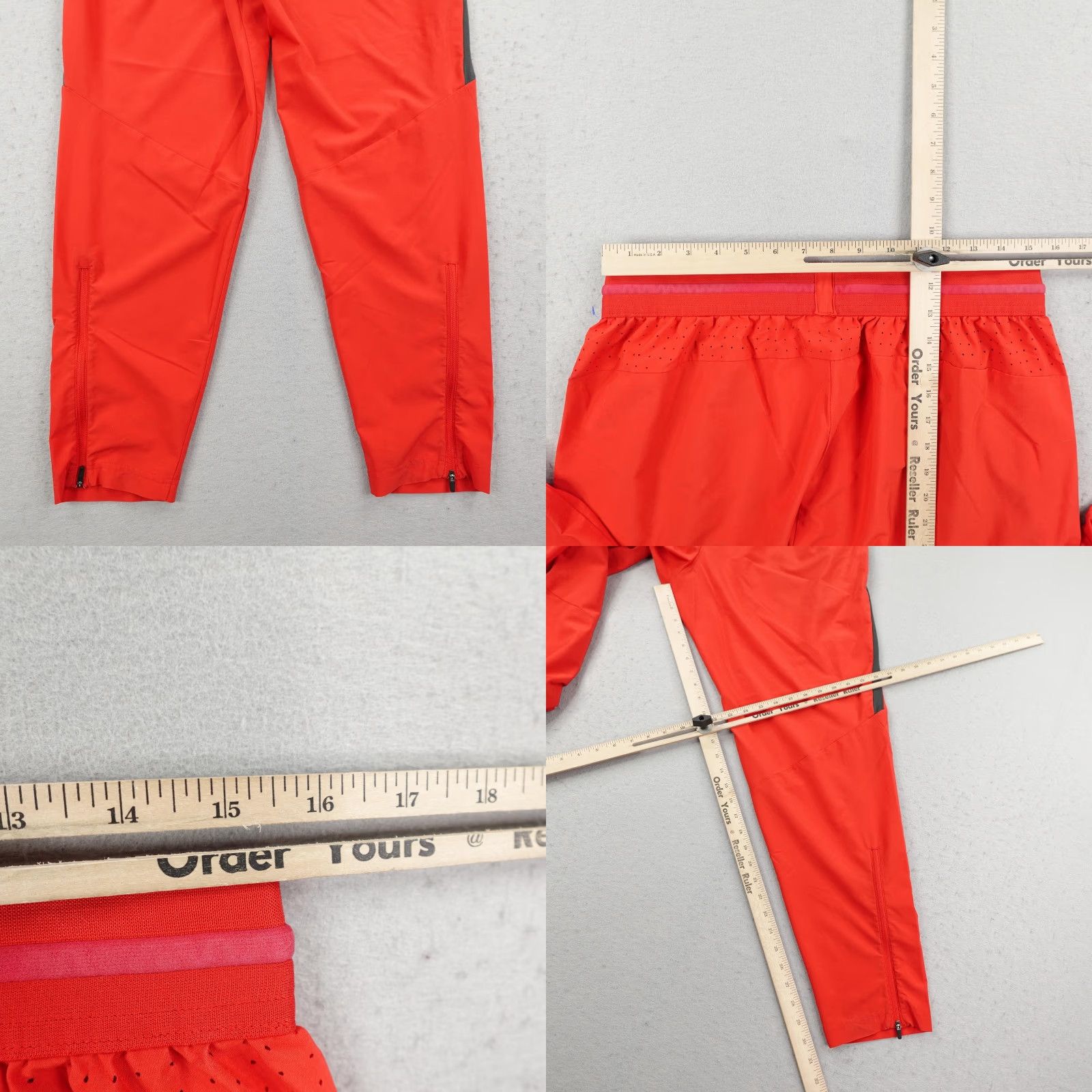 Nike Nike Pants Mens XL Red Zip Track Performance Ankle Zip Joggers Athletic #34 Gym Size US 36 / EU 52 - 8 Thumbnail