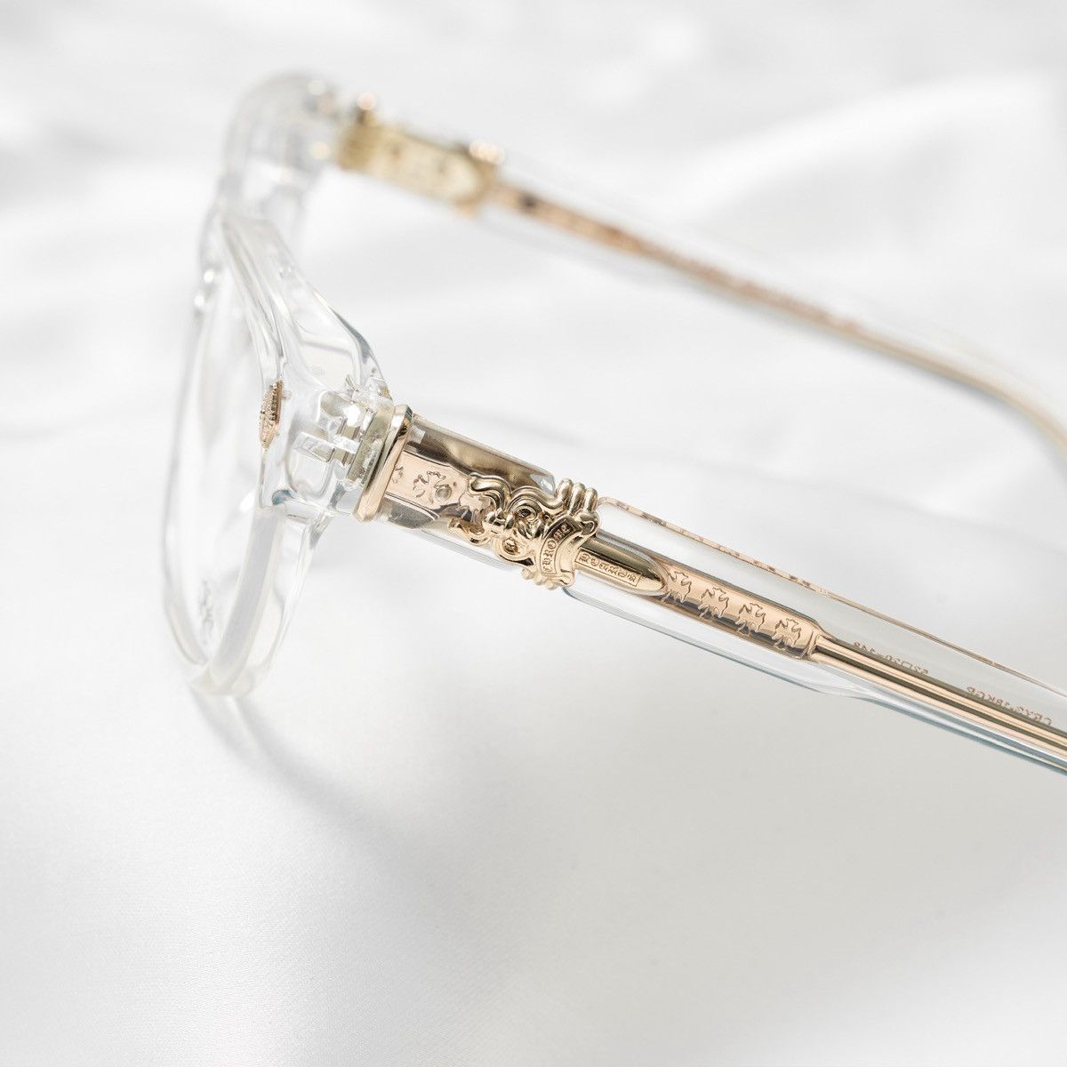 Chrome Hearts CHROME HEARTS DOOABLE CRYSTAL/ 18KGP GLASSES Size ONE SIZE - 3 Thumbnail