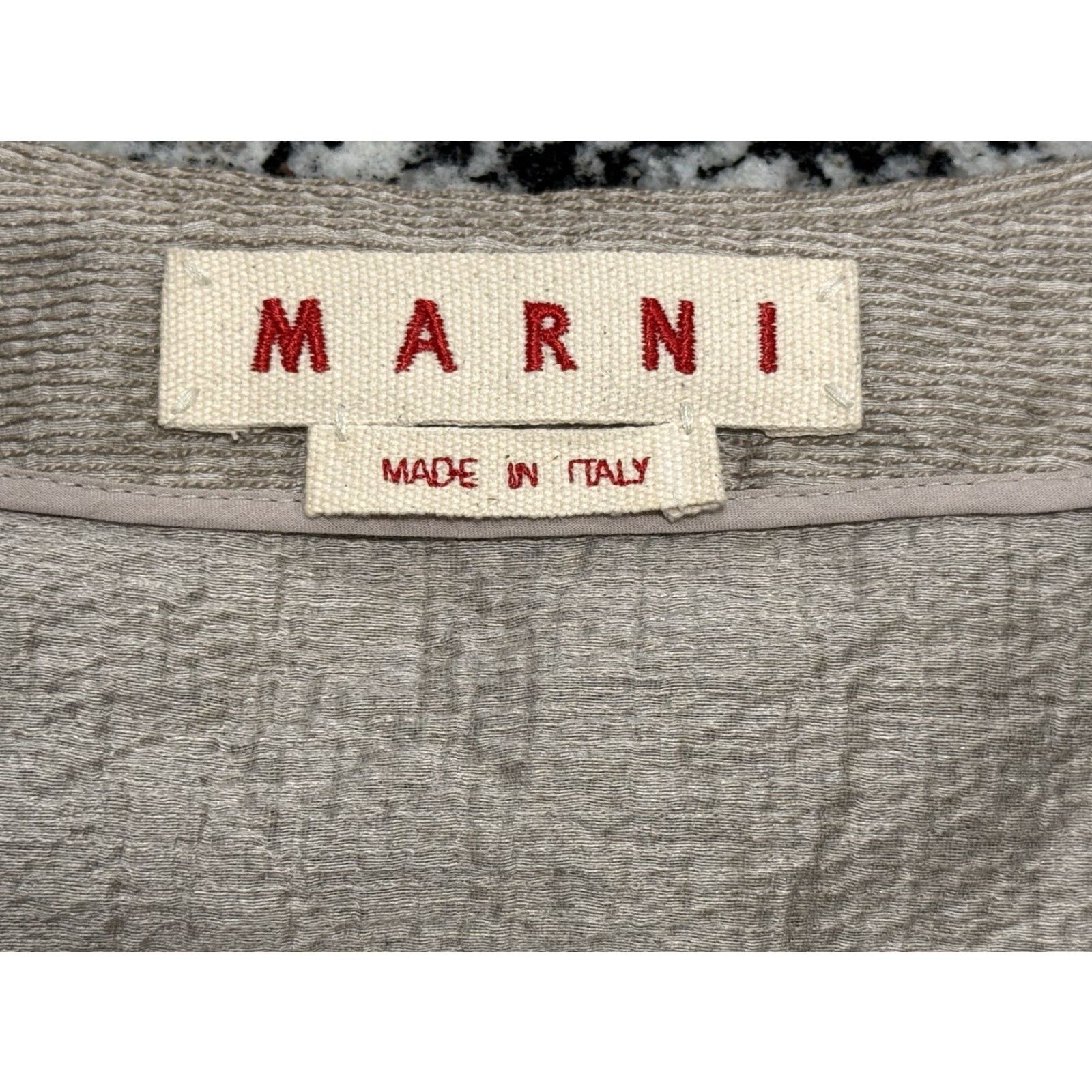 Marni Marni Gray Linen Blend Blazer Jacket Women's Size 4 US Short زip Up Made in Italy Size S / US 4 / IT 40 - 3 Thumbnail