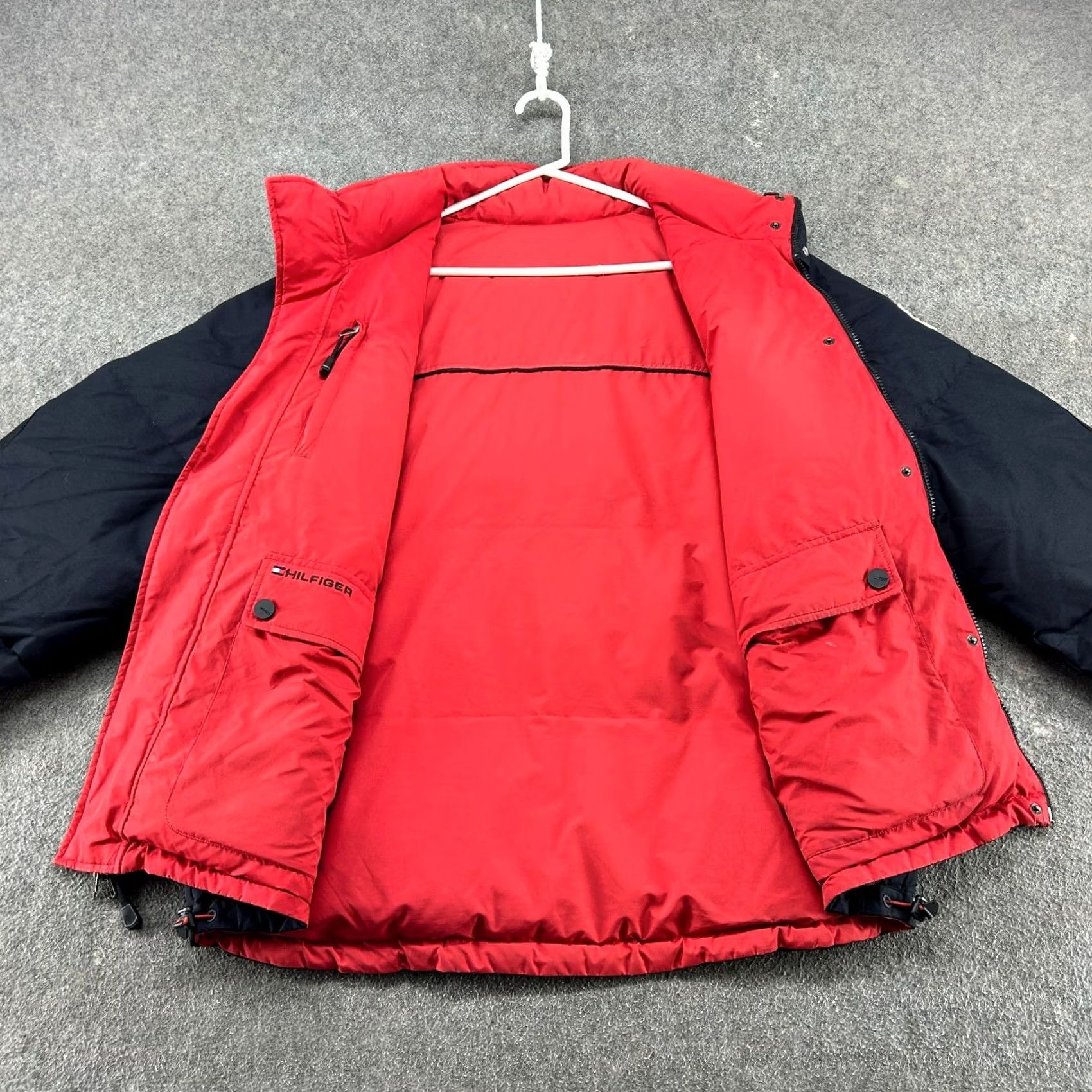 Tommy Hilfiger VINTAGE Tommy Hilfiger Jacket Mens M Black Reversible Puffer Down Parka 90s Hiking Outdoor Size US M / EU 48-50 / 2 - 4 Thumbnail