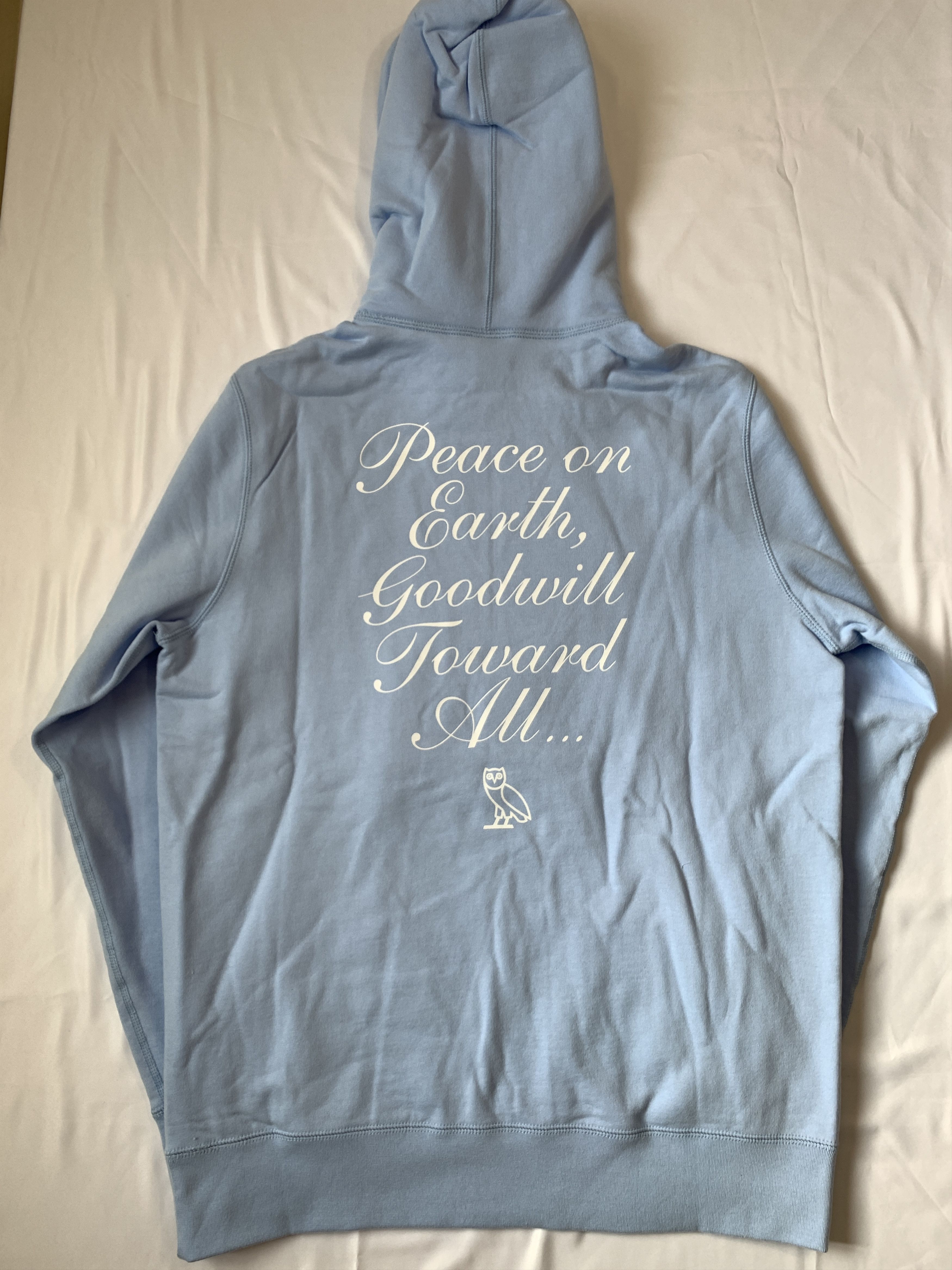 Drake OVO Holiday Santa OG Owl Hoodie Sky Blue Size US XL / EU 56 / 4 - 3 Thumbnail