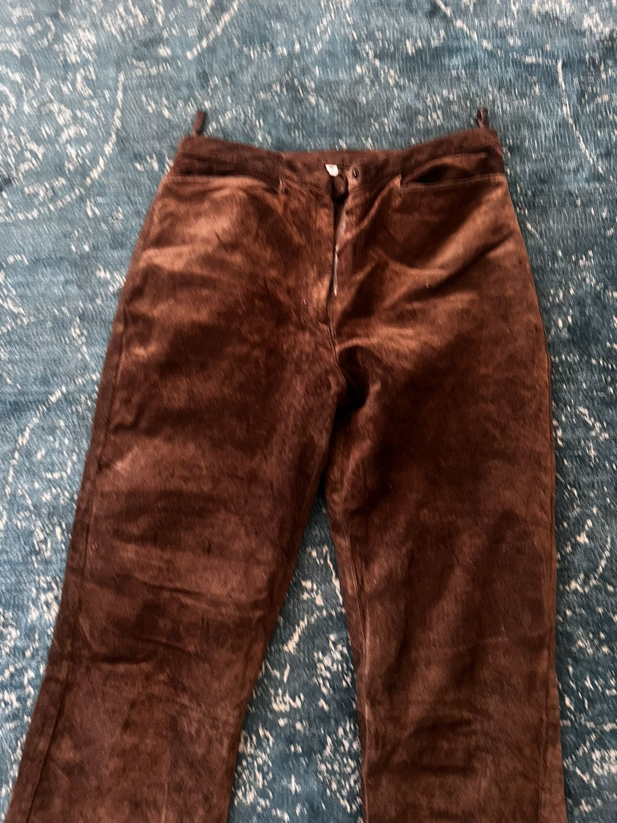 Vintage Pig Suede Skinnies Size US 29 - 2 Thumbnail