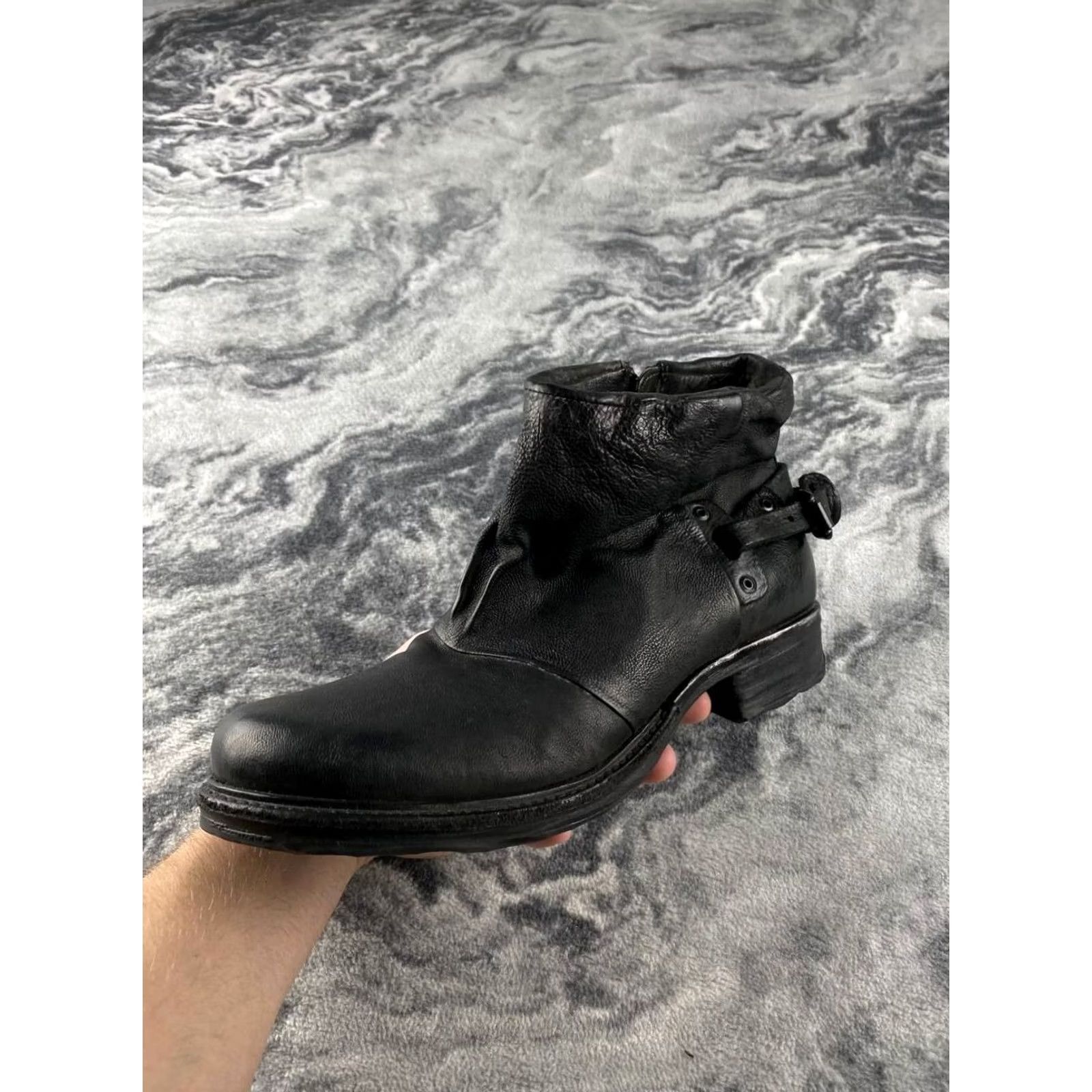 A.S.98 VINTAGE A.S. 98 Dirk Boot Men Black Leather Ankle 41 Size US 8 / EU 41 - 5 Thumbnail