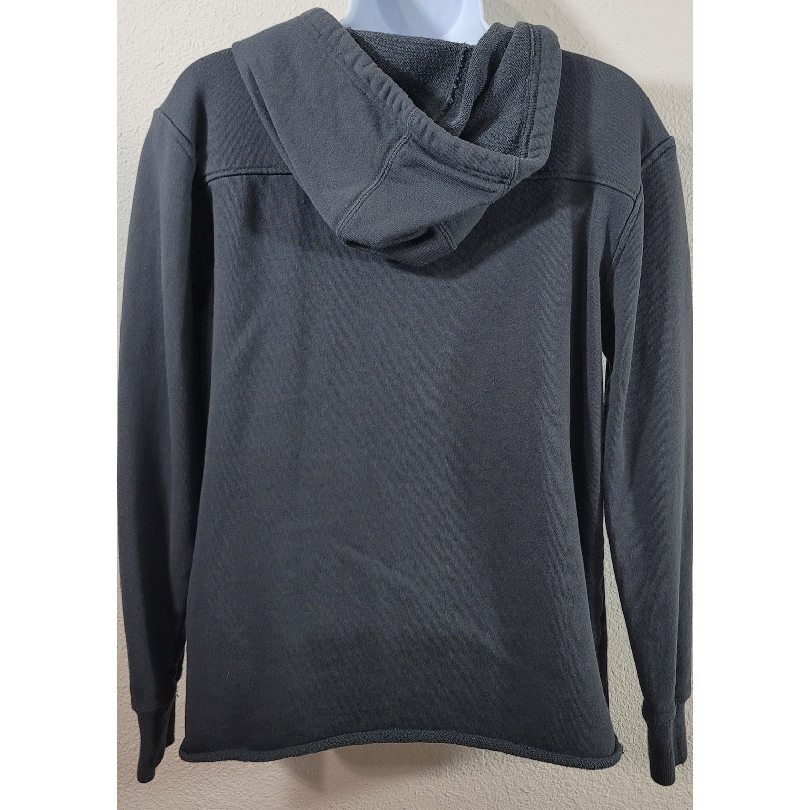 Other Modern Canvas Dark Gray Cropped Hoodie Sweatshirt Small Size S / US 4 / IT 40 - 2 Thumbnail