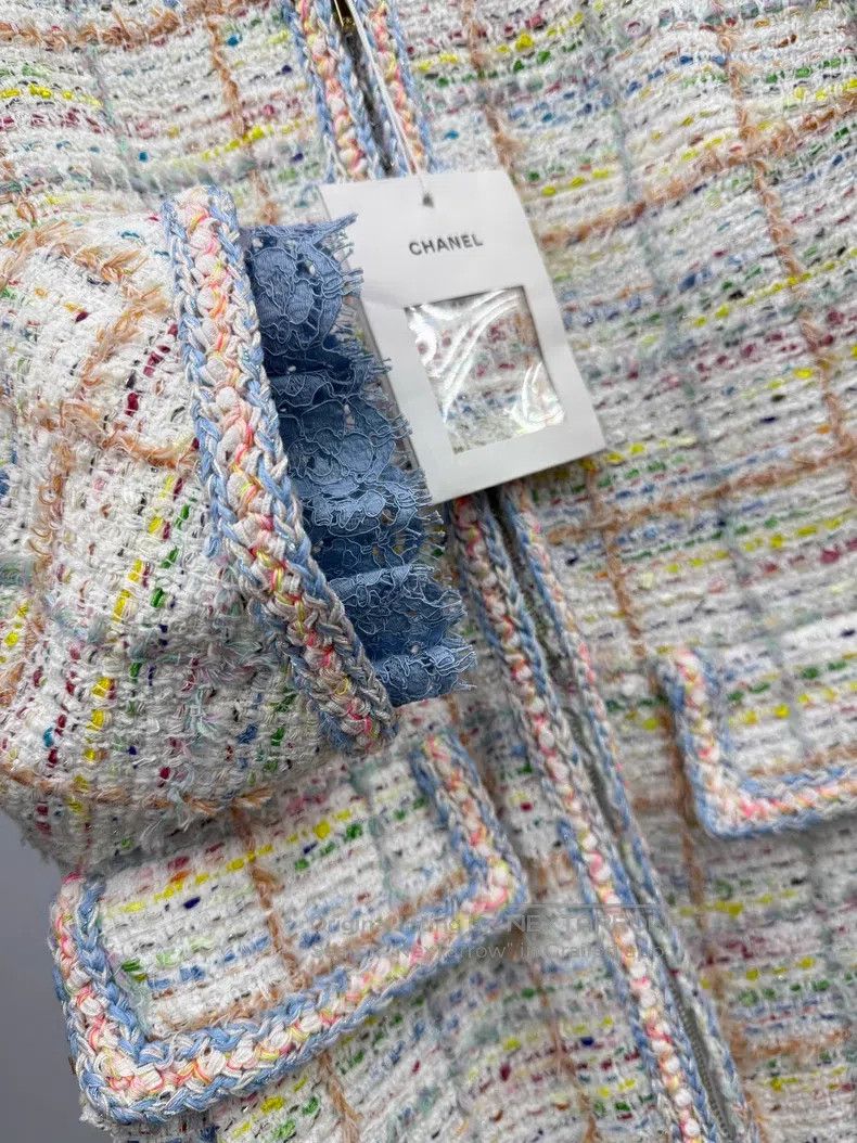 Chanel Chanel Beach series lace stitching tweed knitted jacket Size XS / US 0-2 / IT 36-38 - 2 Thumbnail
