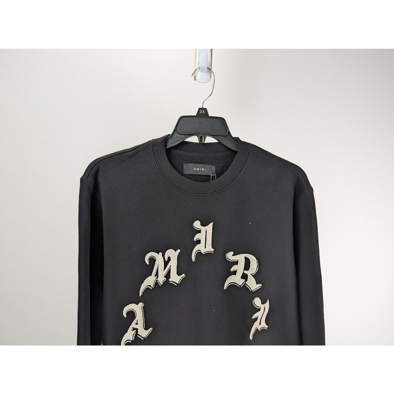 Amiri o1rshd1 Q:2 / Wes Lang x Amiri Logo Crewneck in Black Size US L / EU 52-54 / 3 - 3 Thumbnail