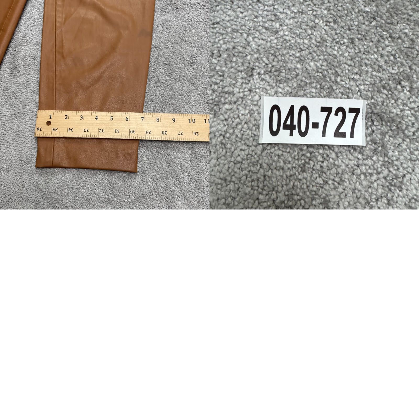 Zara Zara Faux Leather Belted High Rise Paperbag Trousers Womens Small Brown W26 Pants Size 28" / US 6 / IT 42 - 10 Thumbnail