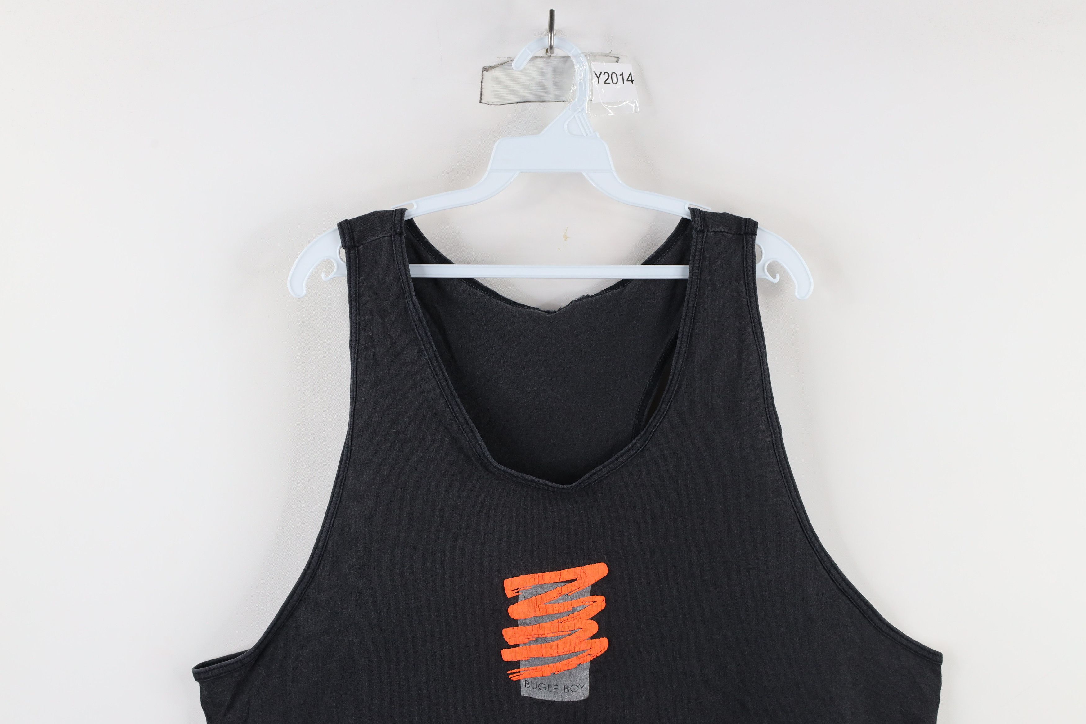 Vintage Vintage 90s Bugle Boy Out Abstract Tank Top T-Shirt Black Size US XL / EU 56 / 4 - 2 Thumbnail