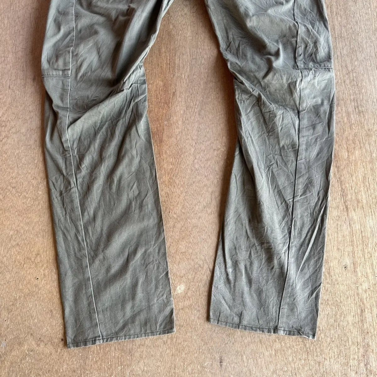 Hysteric Glamour RARE💥DOMINATE HANDCRAFT DOUBLEWAIST BANANA CURVED LEG PANTS Size US 33 - 4 Thumbnail