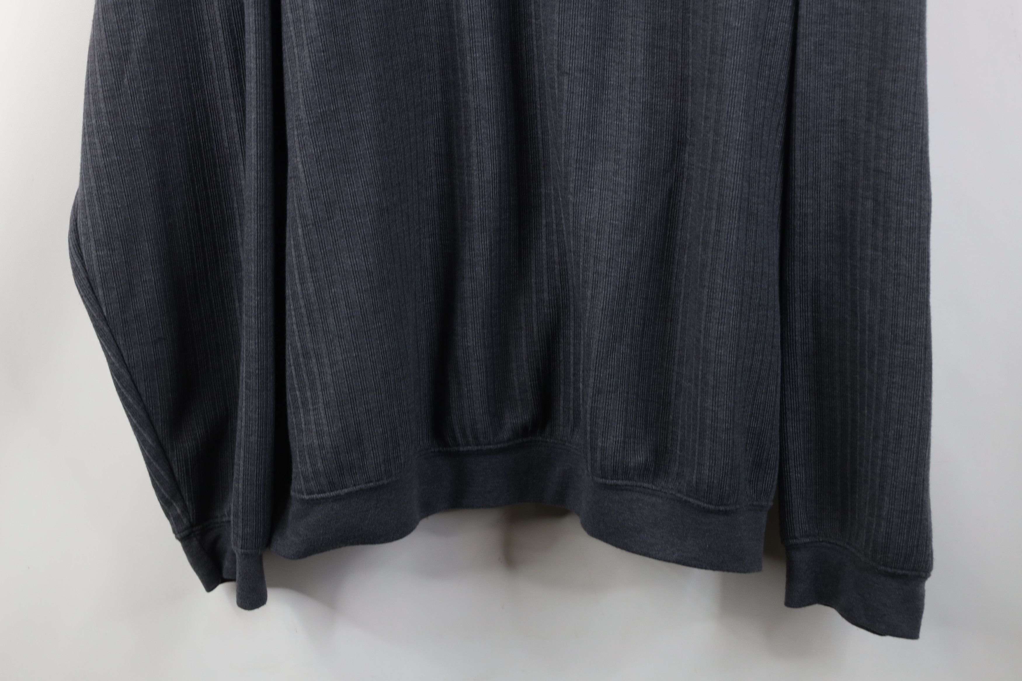 Vintage Vintage 90s Streetwear Ribbed Knit Pullover Long Sleeve Polo Size US XL / EU 56 / 4 - 3 Thumbnail