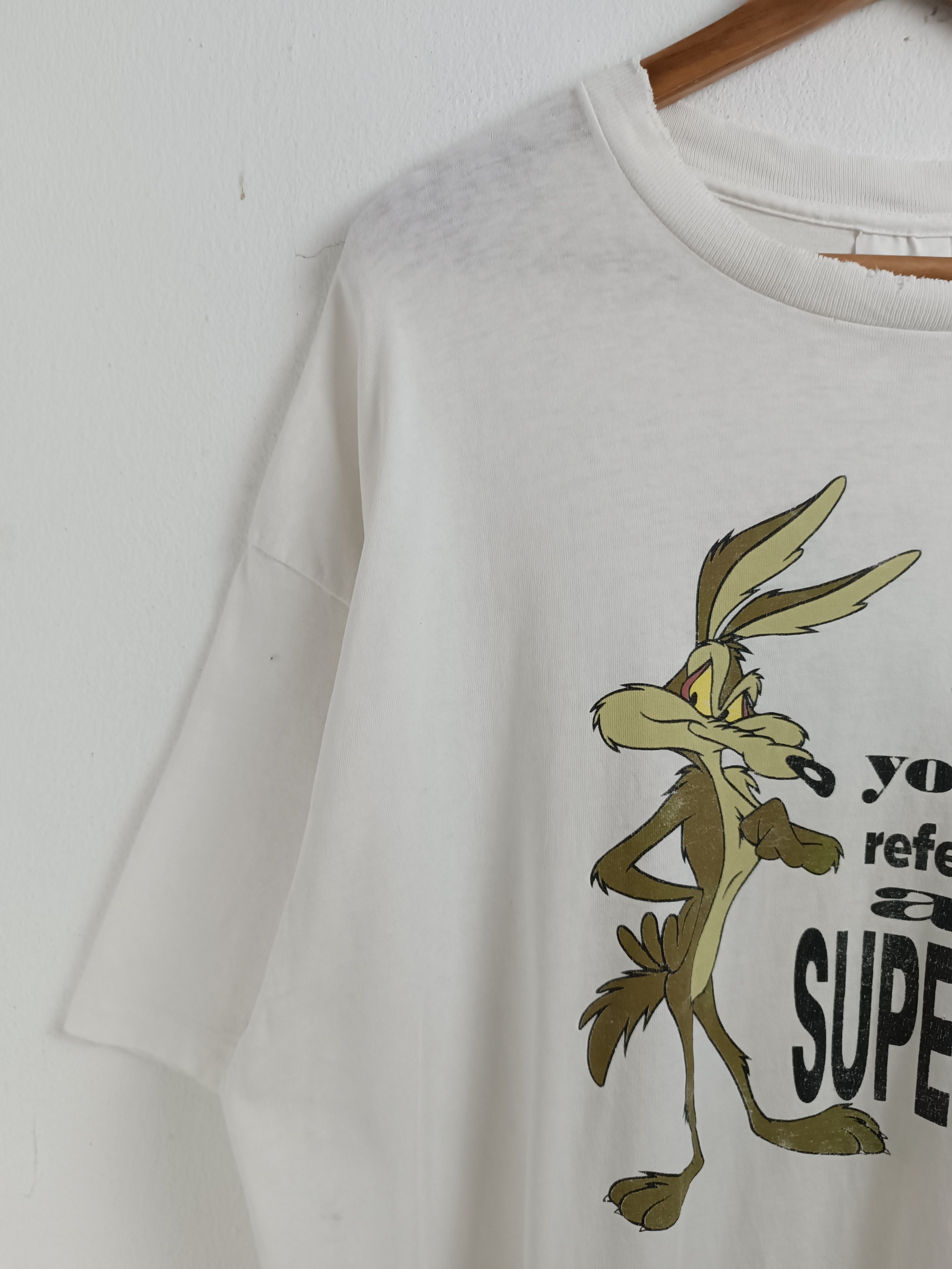 Cartoon Network THRASHED FADED VINTAGE 1991 WILE E. COYOTE ROAD RUNNER Size US XXL / EU 58 / 5 - 5 Thumbnail