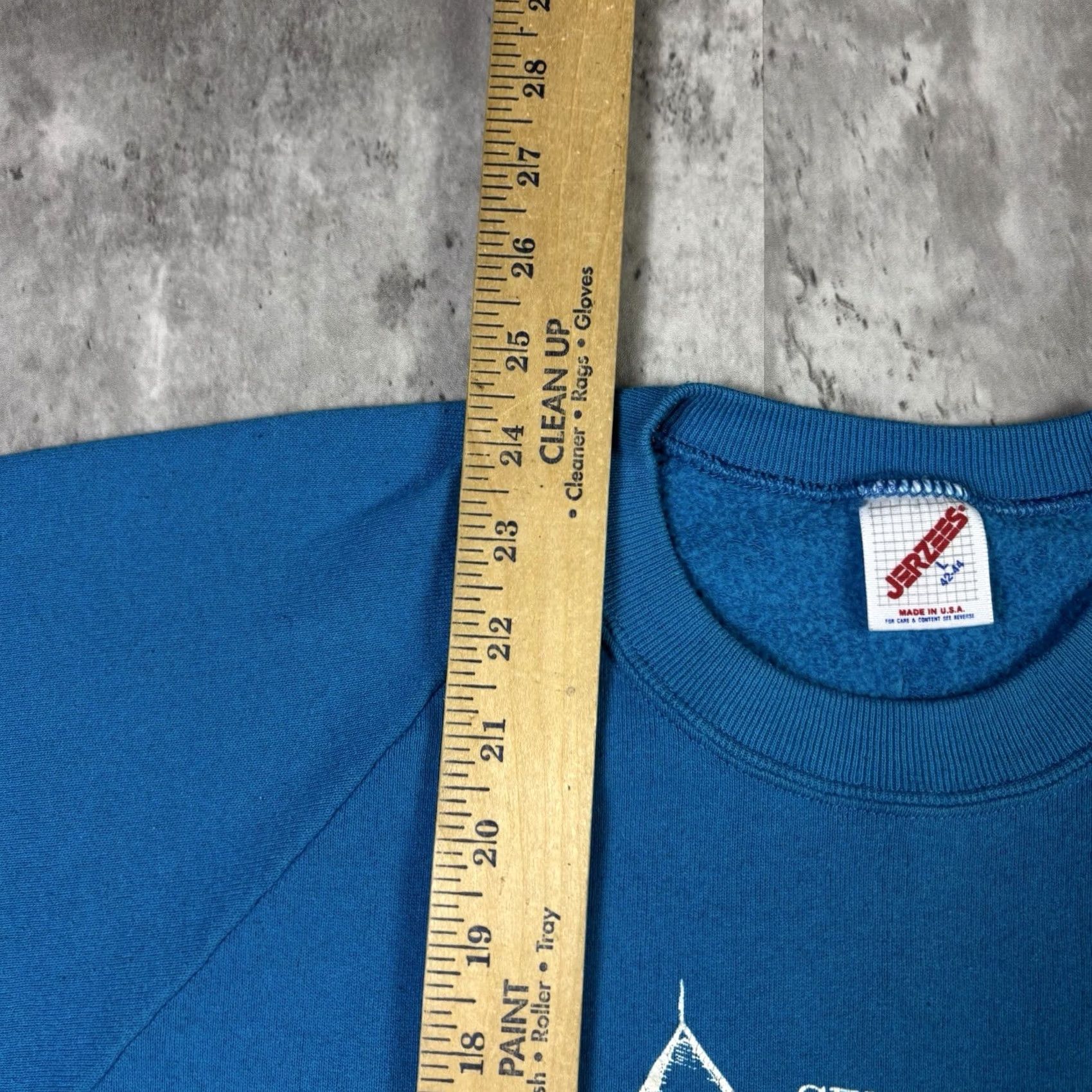 Jerzees VINTAGE Central Market York Sweatshirt Raglan Adult Large Blue 80s Nike? Size US L / EU 52-54 / 3 - 5 Thumbnail