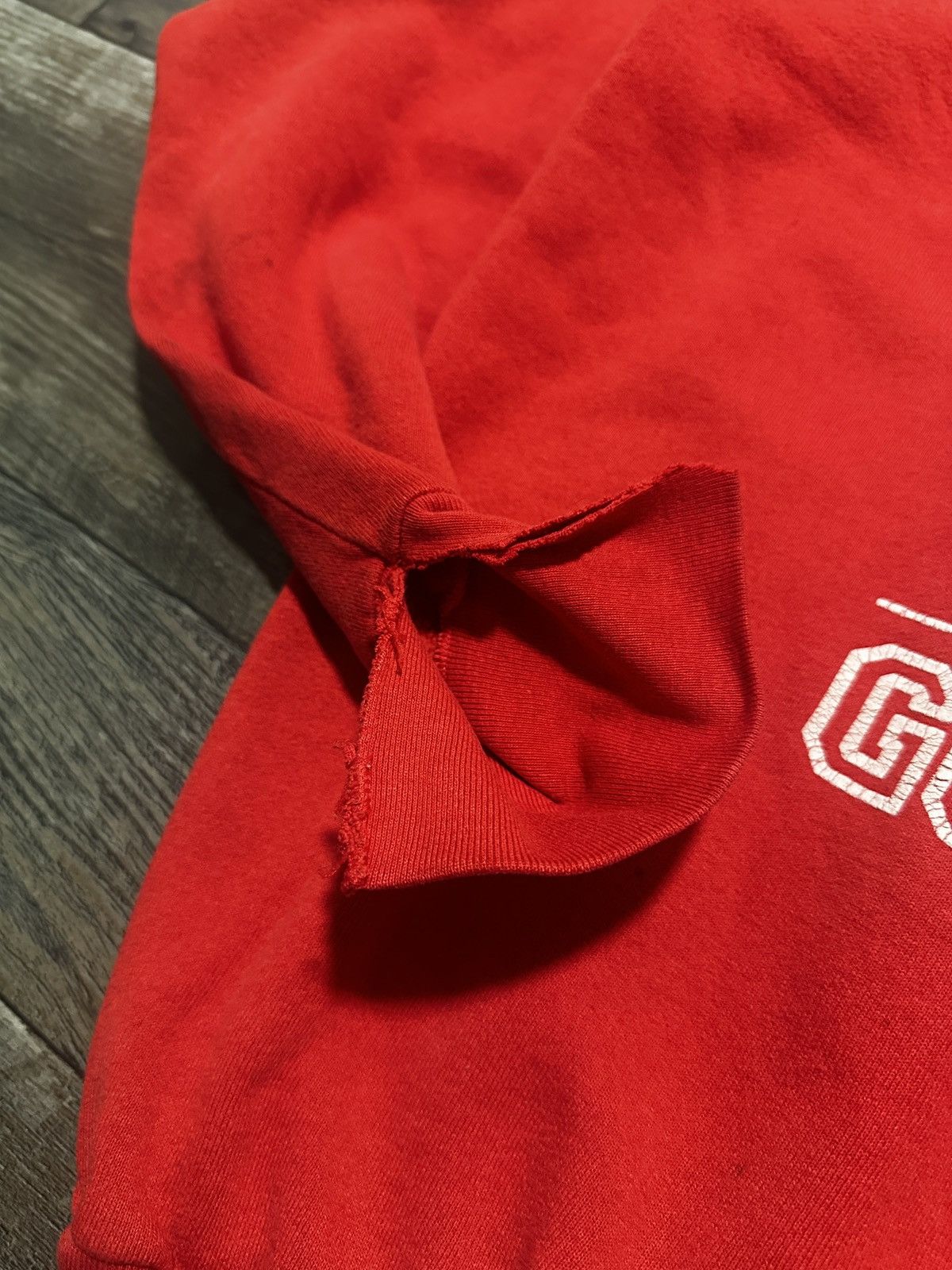Vintage Vintage 90s Nebraska University Go Big Reds Sweatshirt Size US L / EU 52-54 / 3 - 4 Thumbnail
