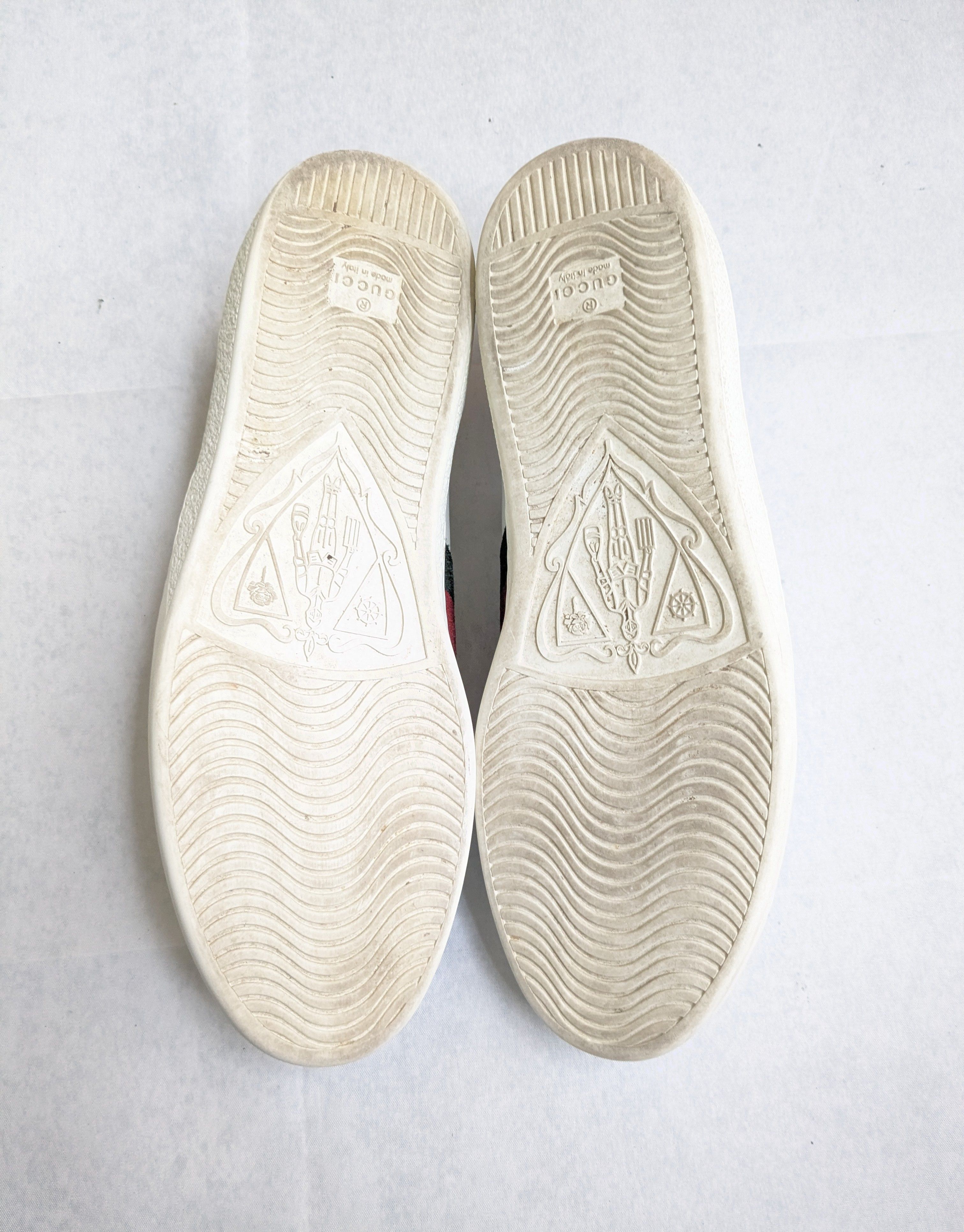Gucci Gucci Ace Sneakers Snake White 10.5 Low Tops Leather Size US 10.5 / EU 43-44 - 12 Thumbnail