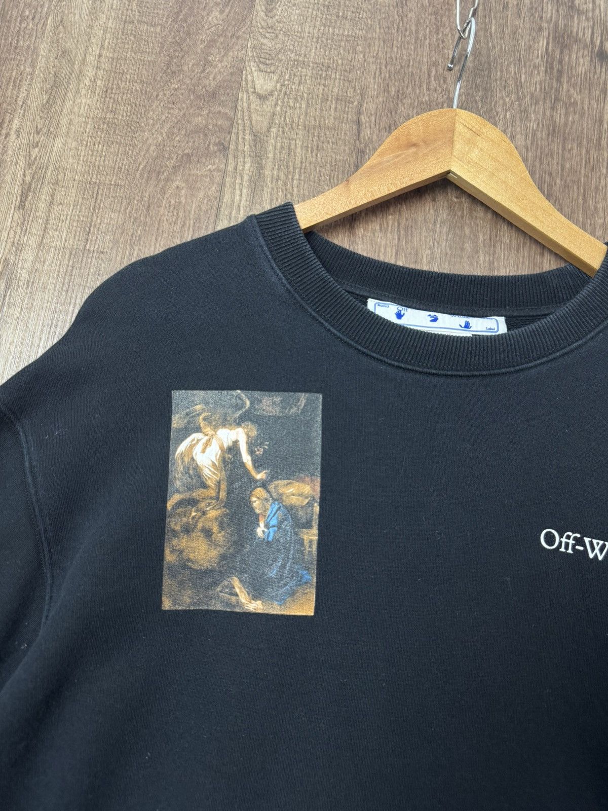 Off-White OFF WHITE CARAVAGGIO LUTE SLIM CREWNECK Size US XL / EU 56 / 4 - 5 Thumbnail