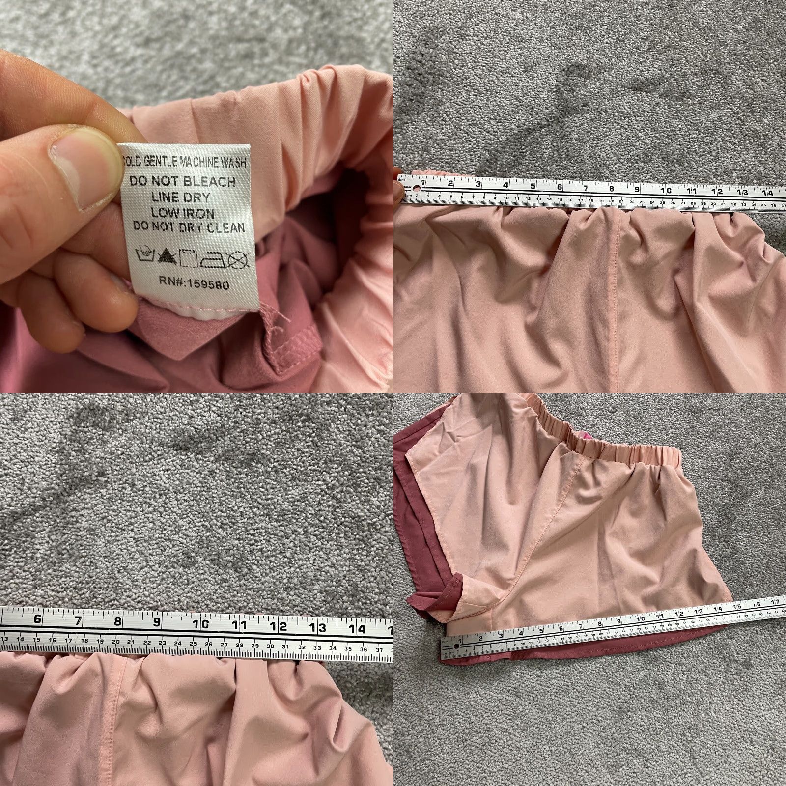 Vintage Pink Lily Active Shorts Womens Small Old Rose Lined Gym Running Athletic 26x3 Short Sleeve? Size 28" / US 6 / IT 42 - 8 Thumbnail