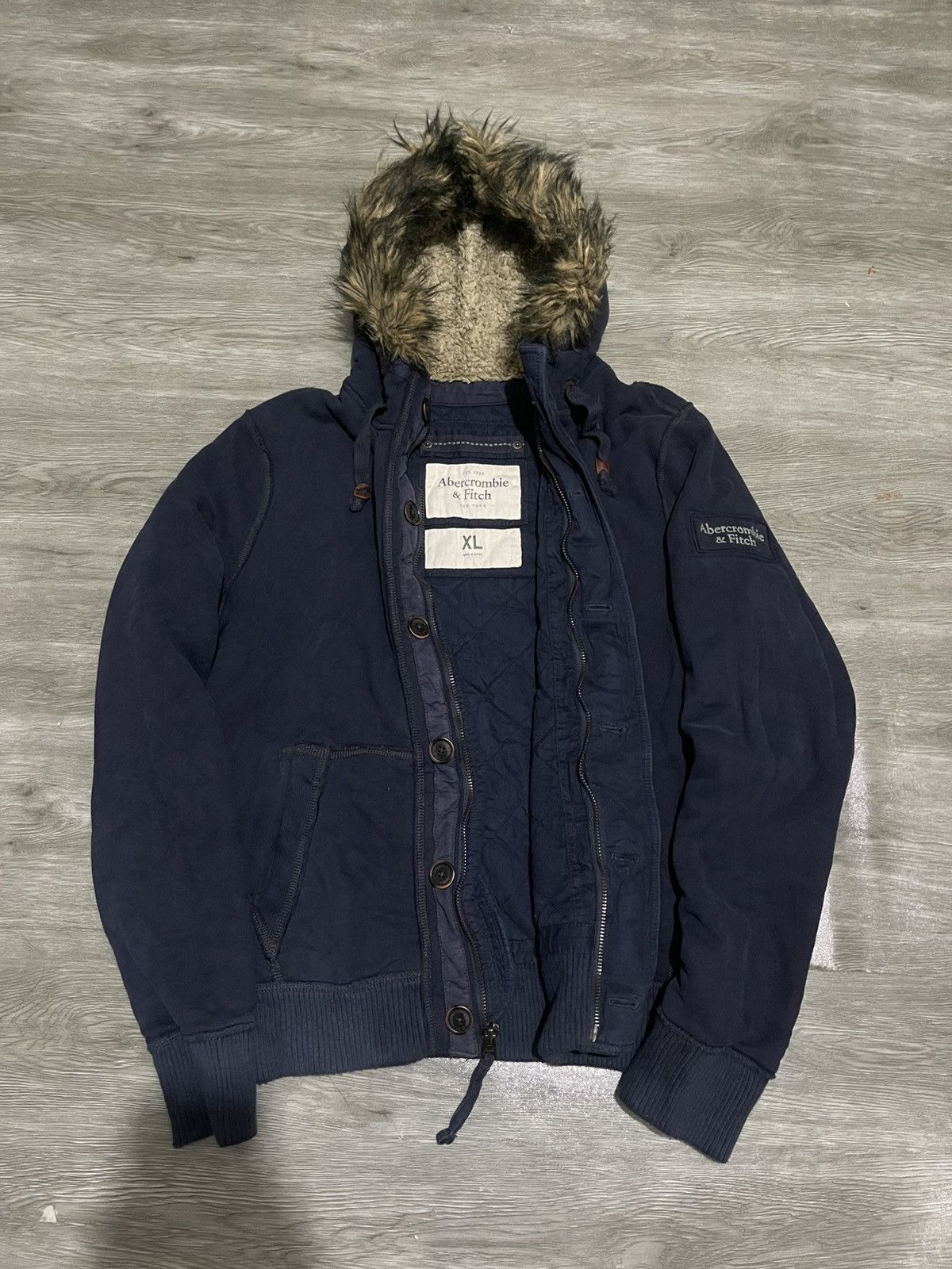 Abercrombie & Fitch Vintage🔥Abercrombie & Fitch Fauxfur Rare. Size US XL / EU 56 / 4 - 14 Thumbnail