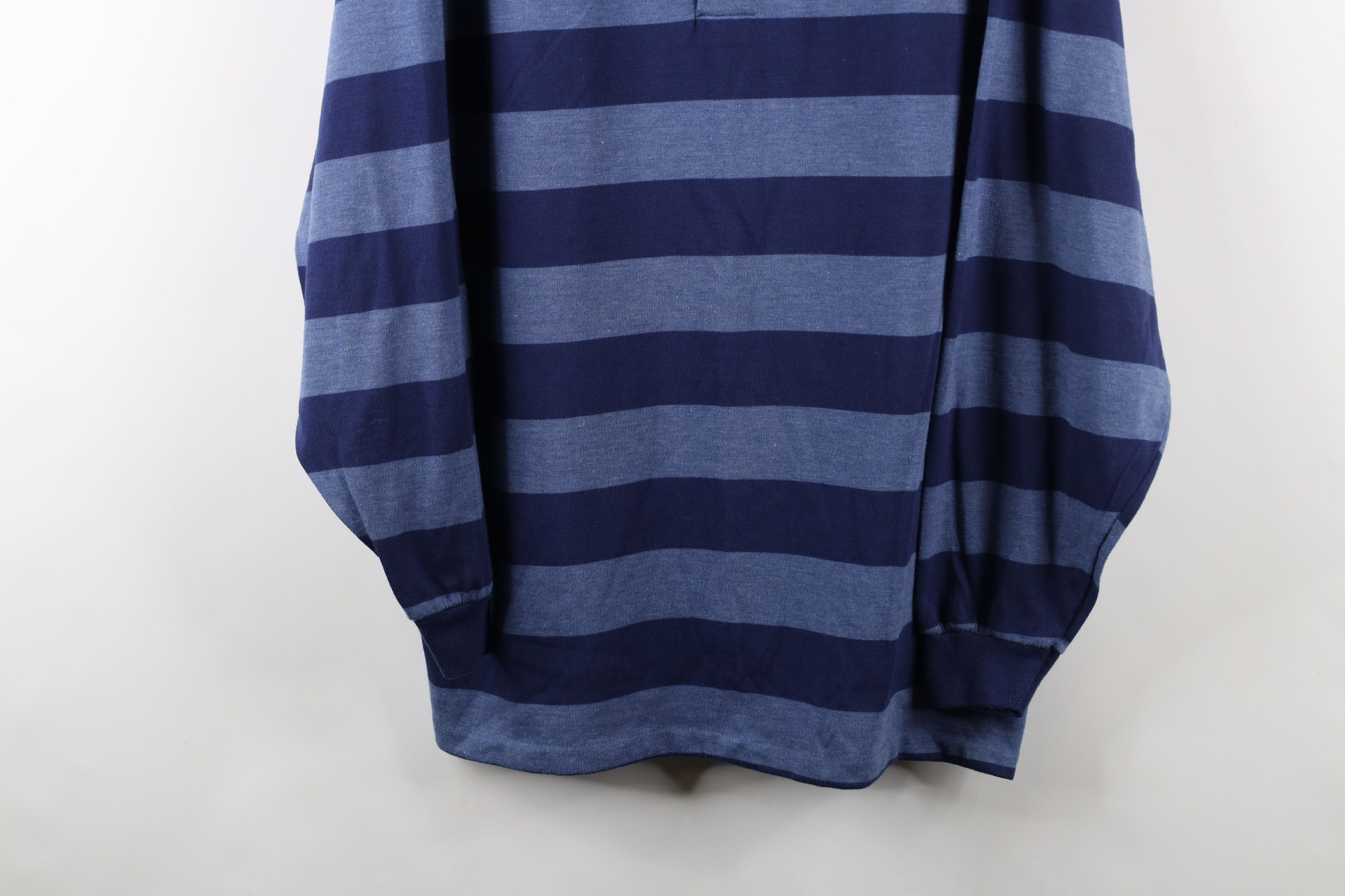 Vintage Vintage 90s Streetwear Block Long Sleeve Henley T-Shirt USA Size US XL / EU 56 / 4 - 3 Thumbnail