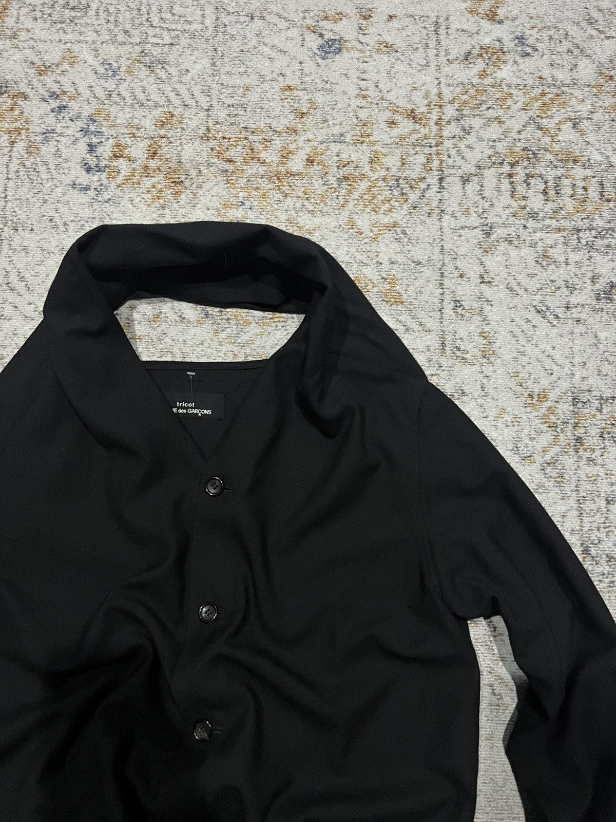 Comme des Garcons × Rei Kawakubo Aw92 Tricot Comme des Garcons Black Blazer Jacket Size US S / EU 44-46 / 1 - 4 Thumbnail