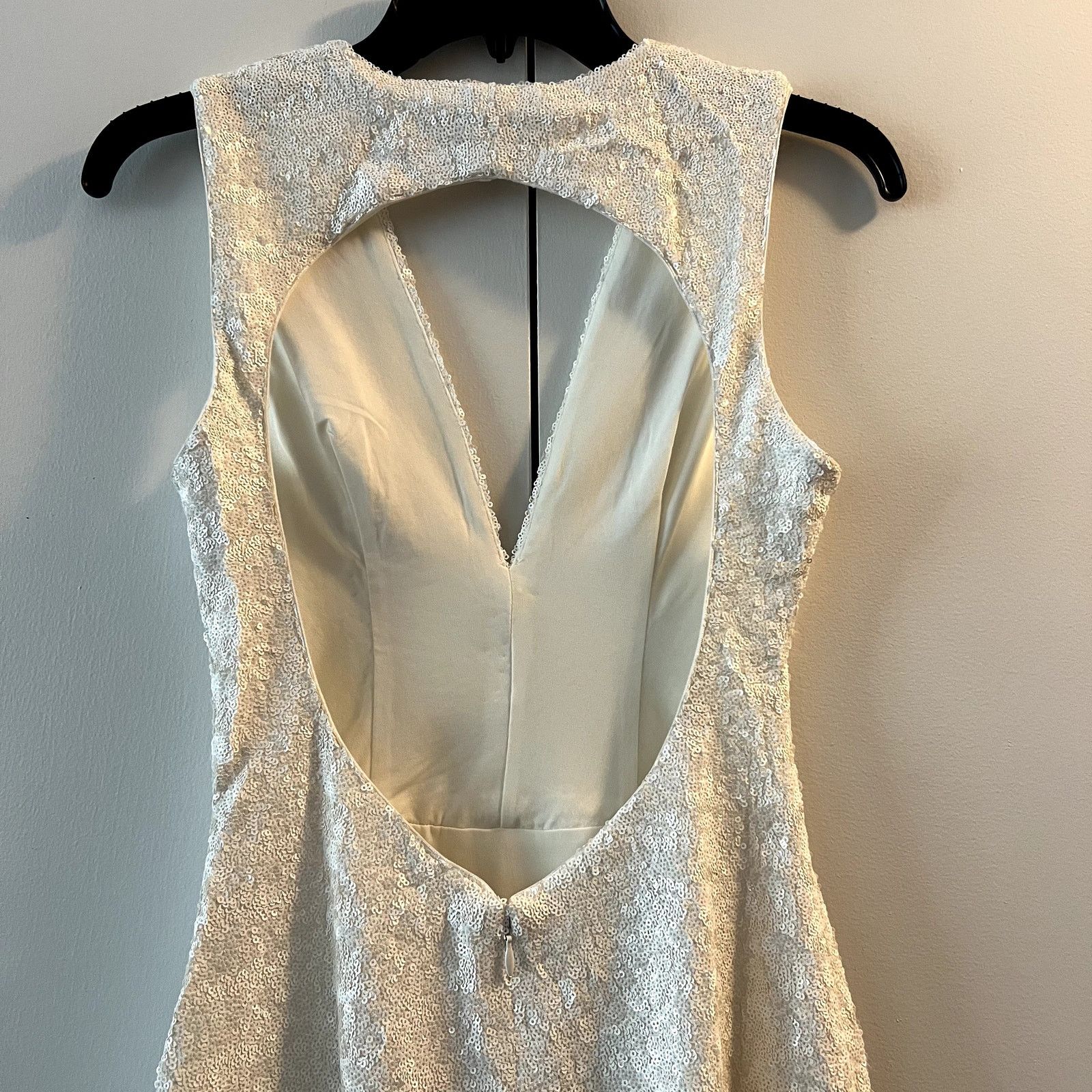 Dress the Population Dress the Population Rani Plunging Sequin Dress White size S Size S / US 4 / IT 40 - 9 Thumbnail