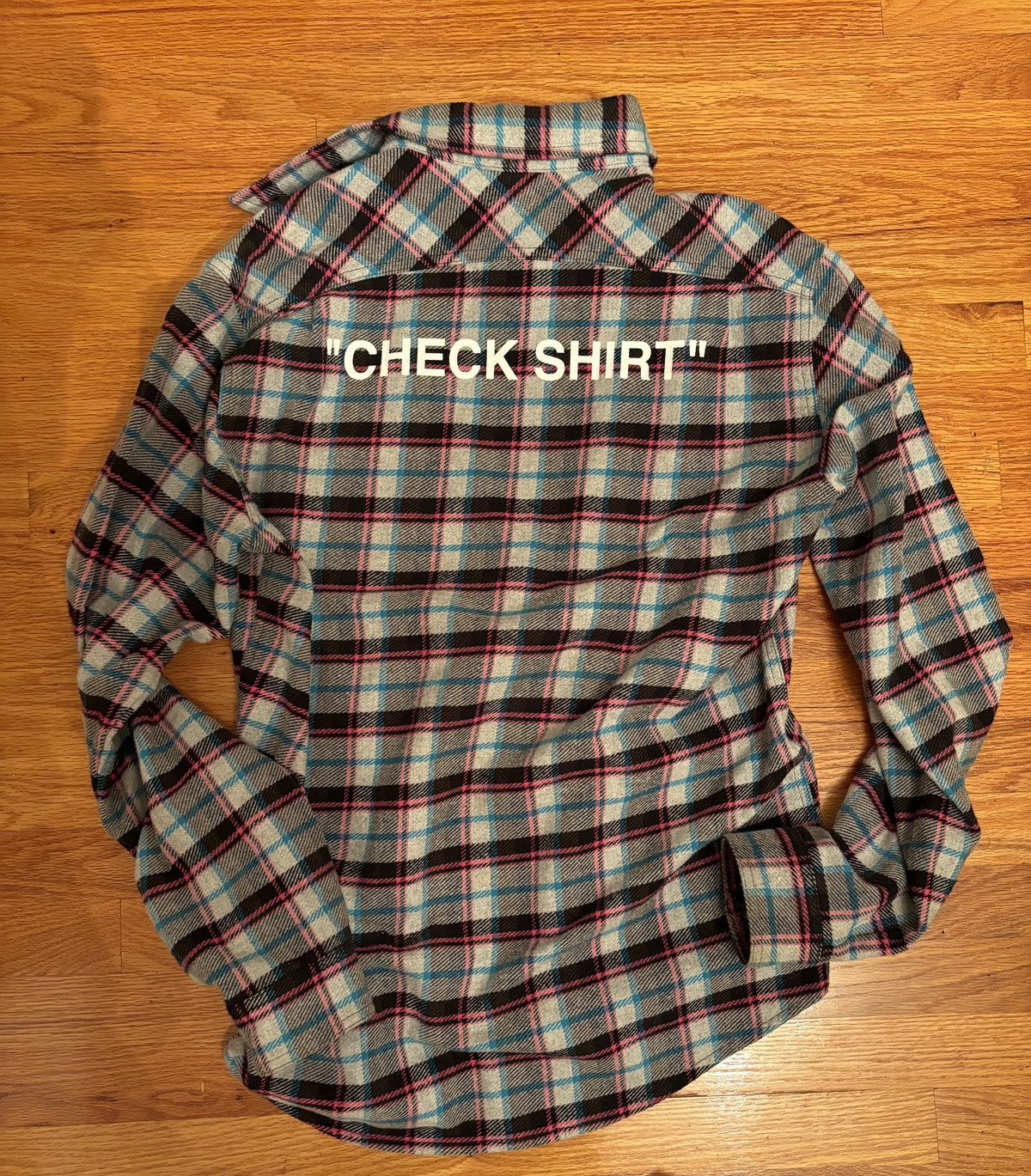 HOT Tartan Shirt Plaid Off White Shirt Off-White “Check Shirt” Plaid