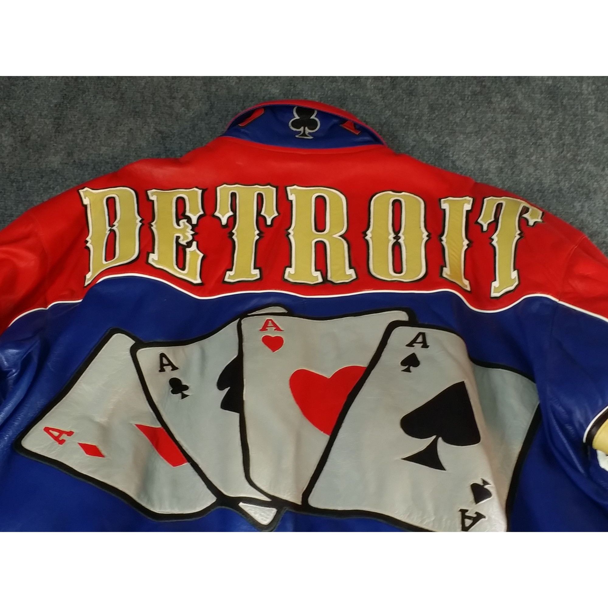 Vintage Vintage Rare 1990s Detroit Casino Gambling Leather Jacket Me Size US XL / EU 56 / 4 - 7 Thumbnail