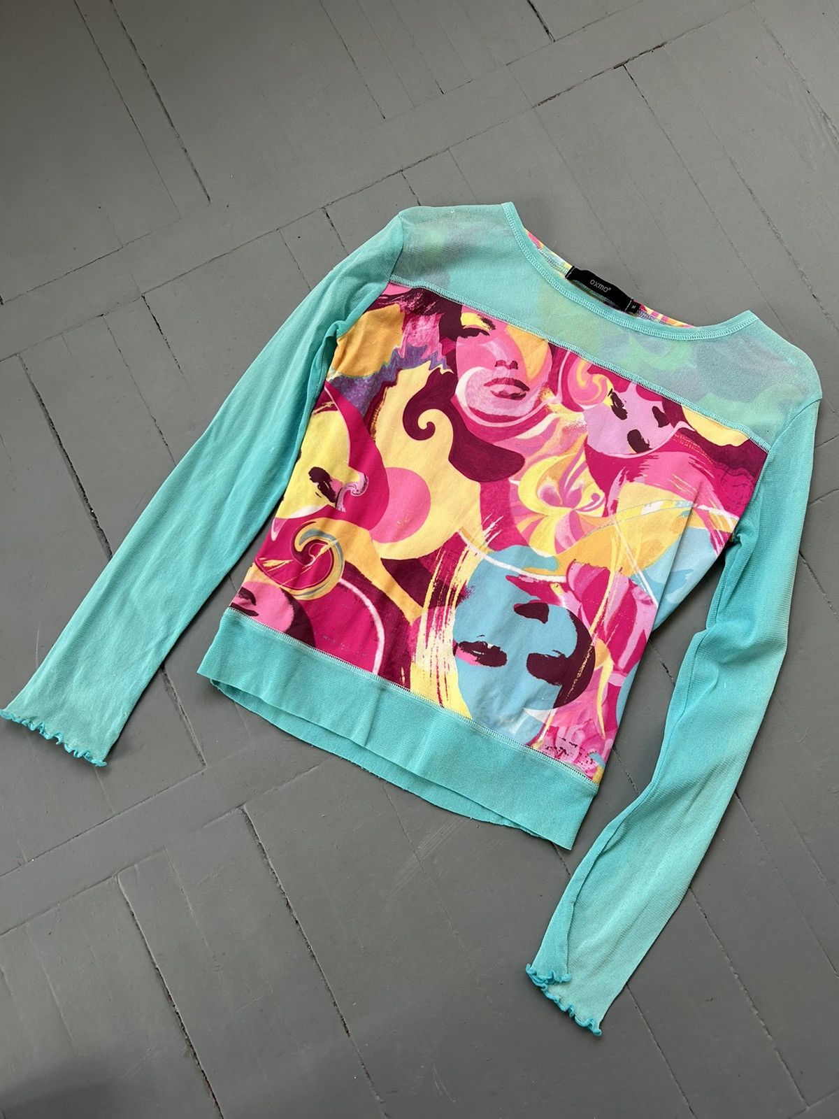 Vintage Abstract mesh long sleeve (like Jean Paul Gaultier style) Size M / US 6-8 / IT 42-44 - 2 Thumbnail