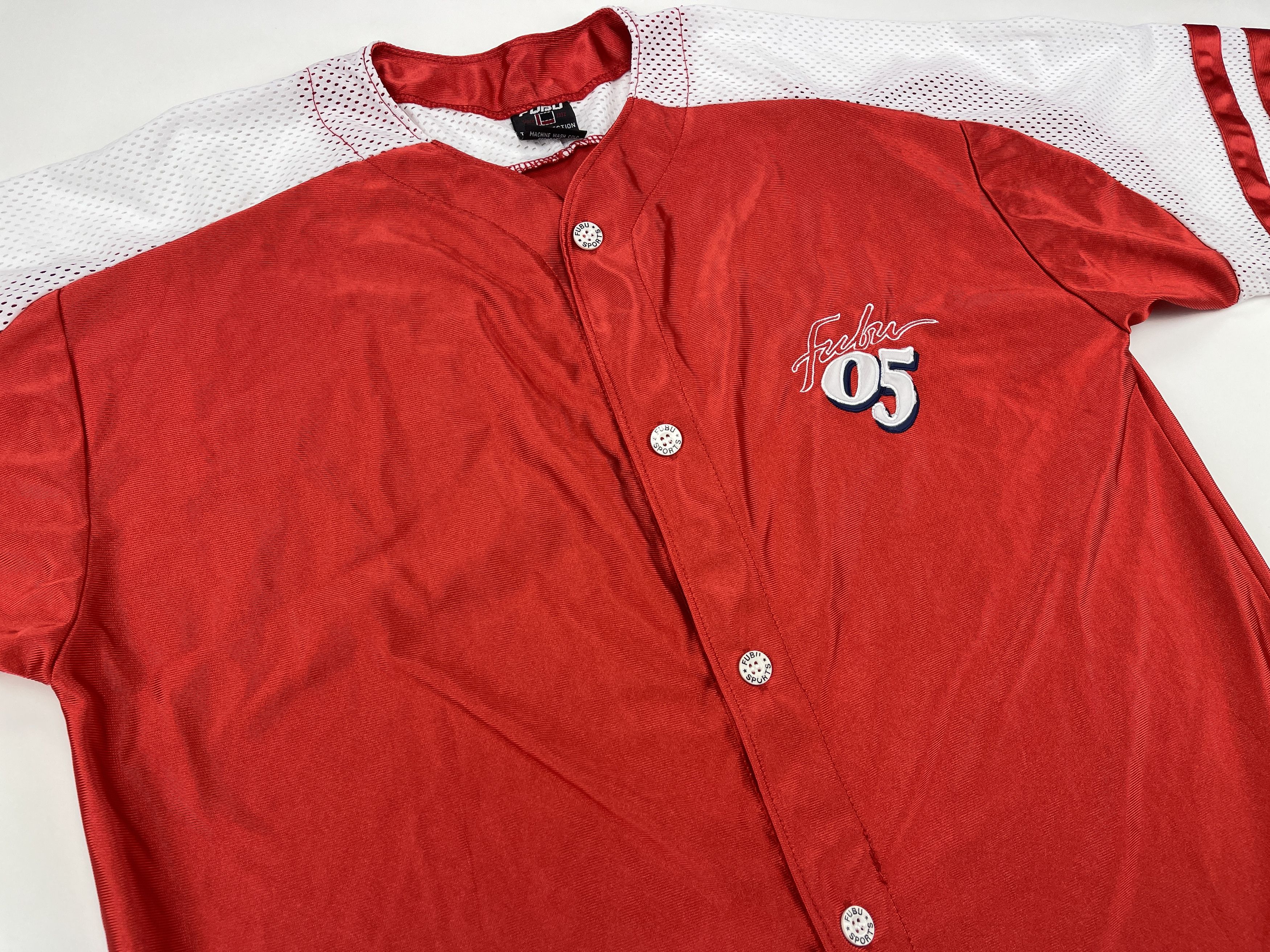 Fubu FUBU jersey, red, vintage hip hop t-shirt, 90s hip hop L Size US L / EU 52-54 / 3 - 9 Thumbnail