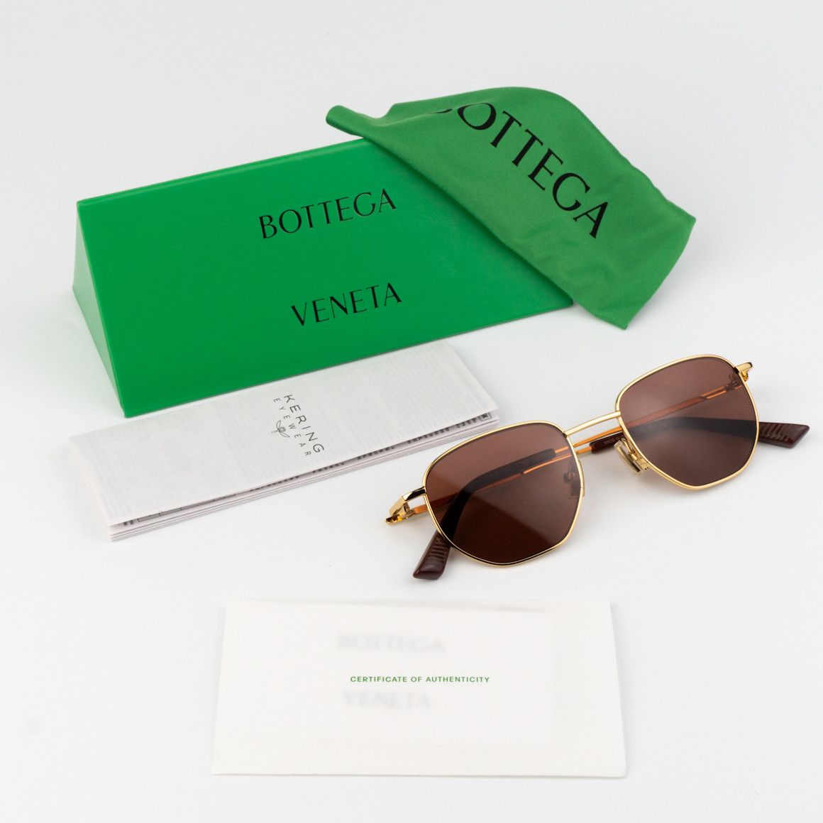 Bottega Veneta NEW Bottega Veneta BV1301S 003 Panthos Unisex Sunglasses Size ONE SIZE - 12 Thumbnail