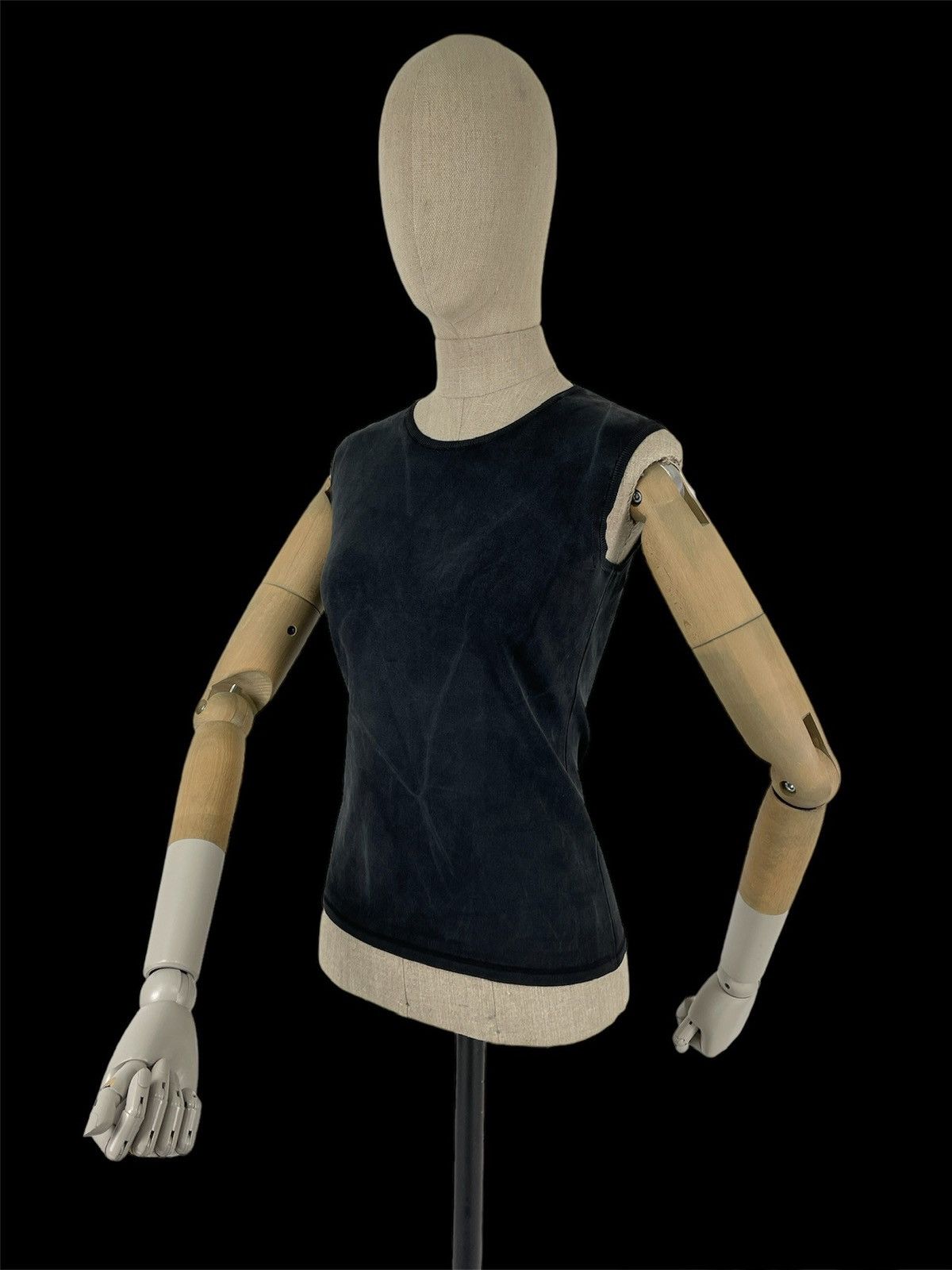 Burberry × Burberry Prorsum RARE First Line Runway Italy Garment Dyed Pigment Sleeveless Shirt Size M / US 6-8 / IT 42-44 - 4 Thumbnail