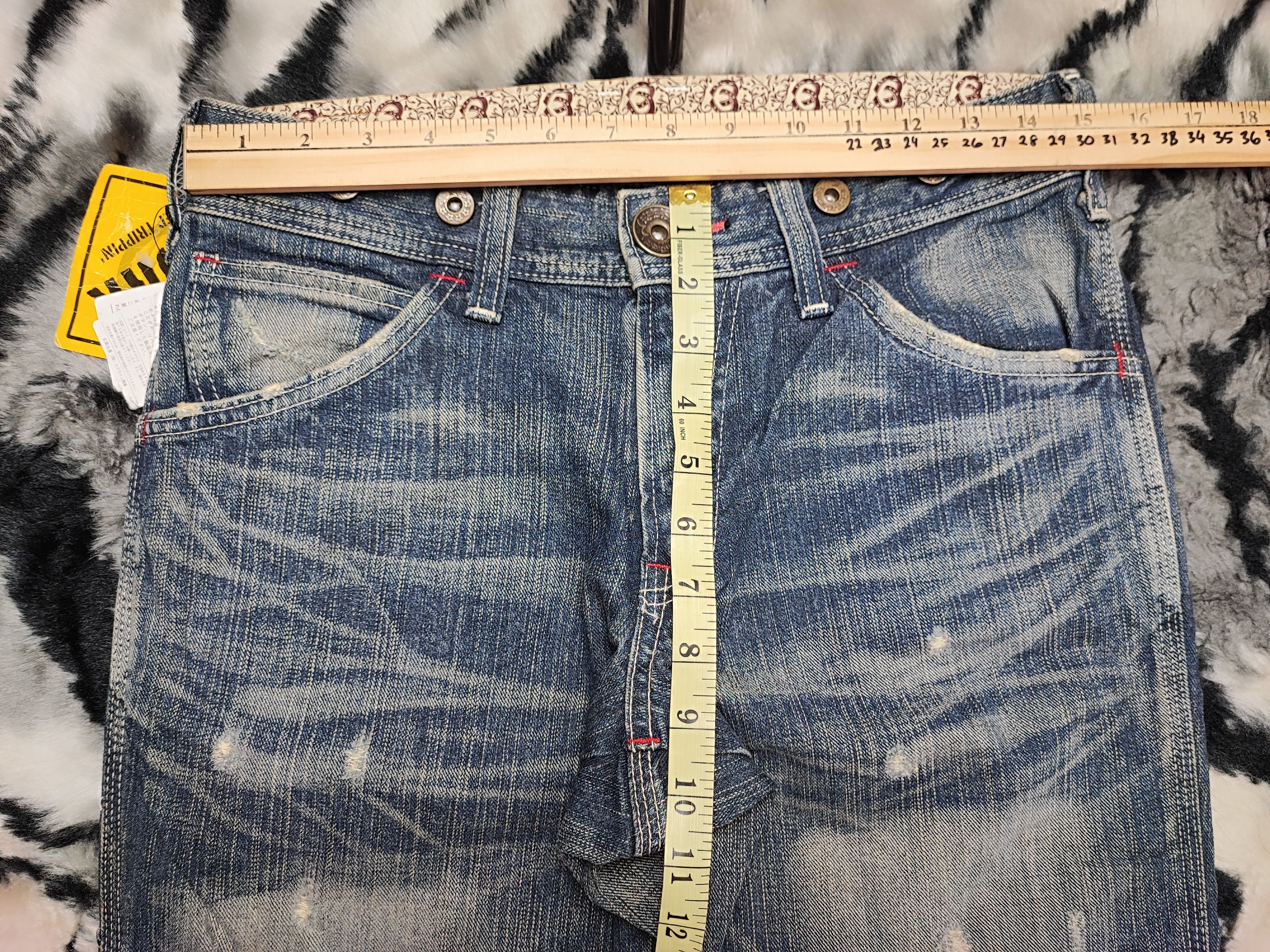 Edwin Deadstock Edwin 503 Blue Trip Work Paint Splatter Size US 29 - 6 Thumbnail
