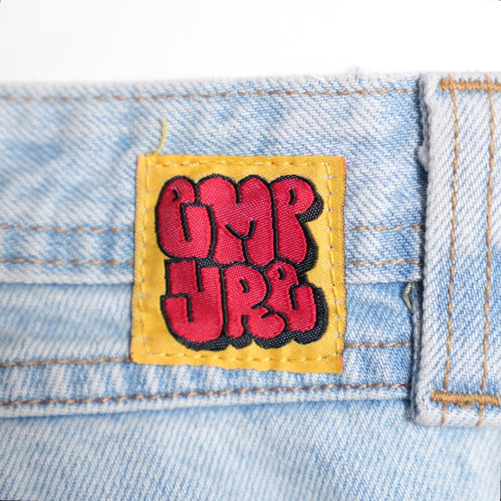 Empyre VINTAGE Empyre Jeans Mens 34 Light Wash Blue Straight Denim 90s Skater Relaxed Fit Belted High Rise Mens Size US 34 / EU 50 - 3 Thumbnail