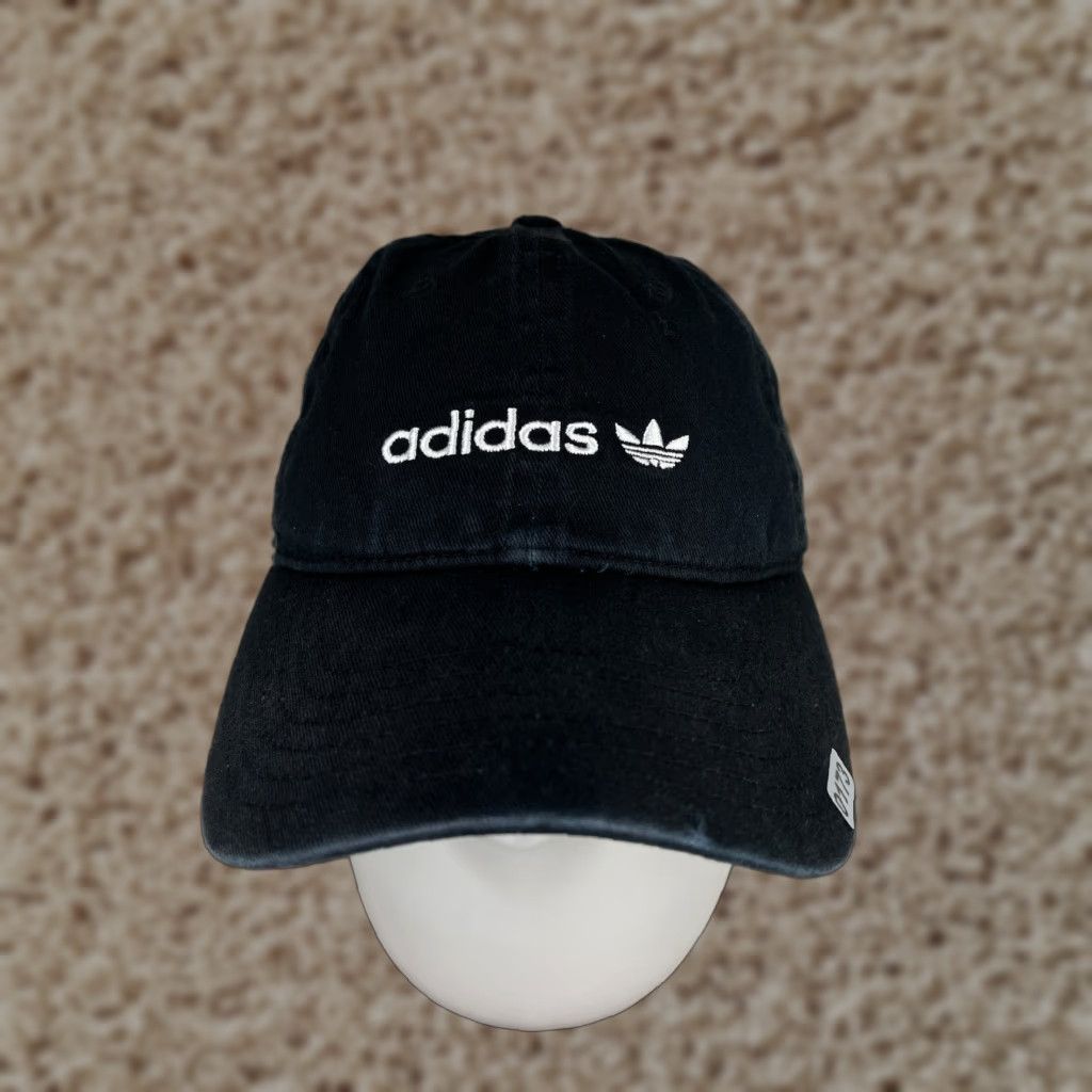 Adidas Adidas Hat Cap One Size Black 3 Stripes Cotton Unisex Adults Adjustable Twill Golf Hat Accessories Mens Womens Size ONE SIZE - 1 Thumbnail