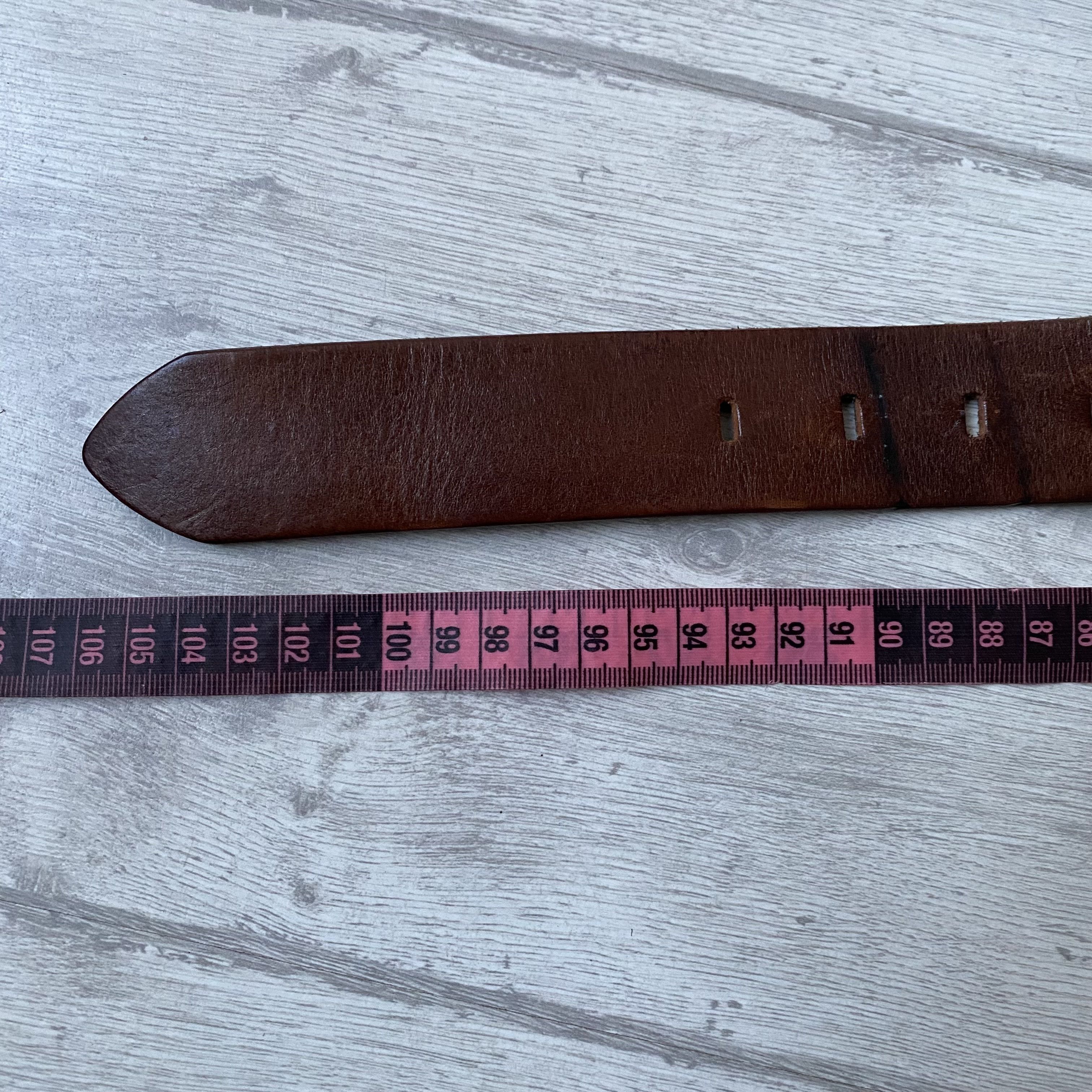 Cowboy Equipment Vintage 00s Diesel leather belts Western vibe Y2K Size 32 - 3 Thumbnail