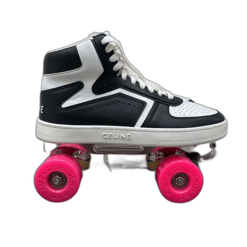 Celine Celine Black and White Roller Skates Shoes-yf Size US 8.5 / EU 41-42 - 1 Thumbnail
